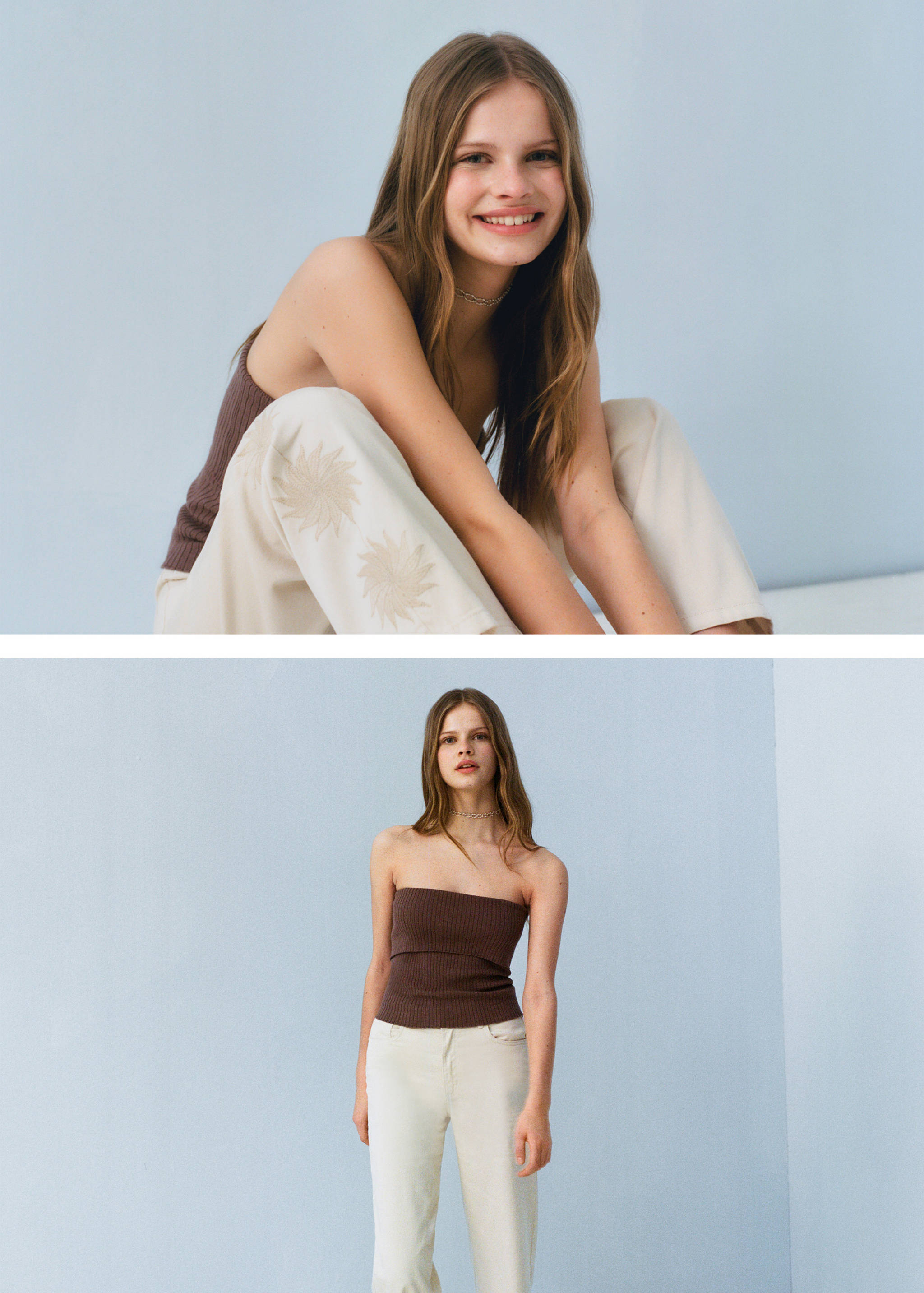 Top s výstřihem bez ramínek - Detail zboží 5