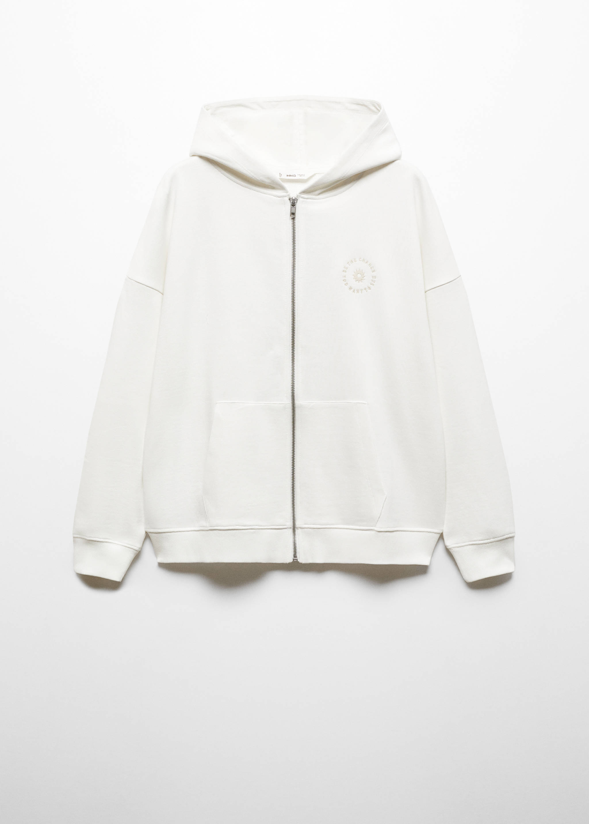 Message zipped hoodie - Article without model