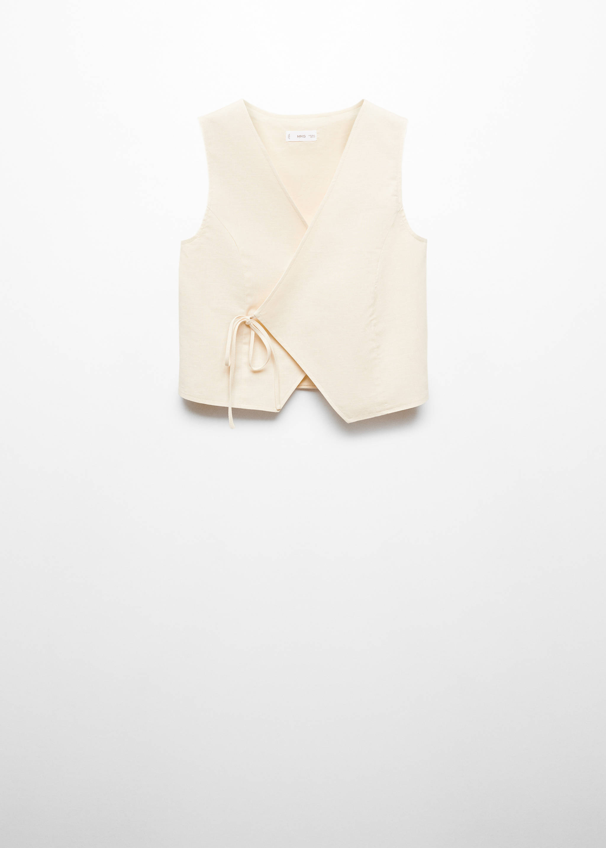 Double-breasted cotton gilet - Article without model