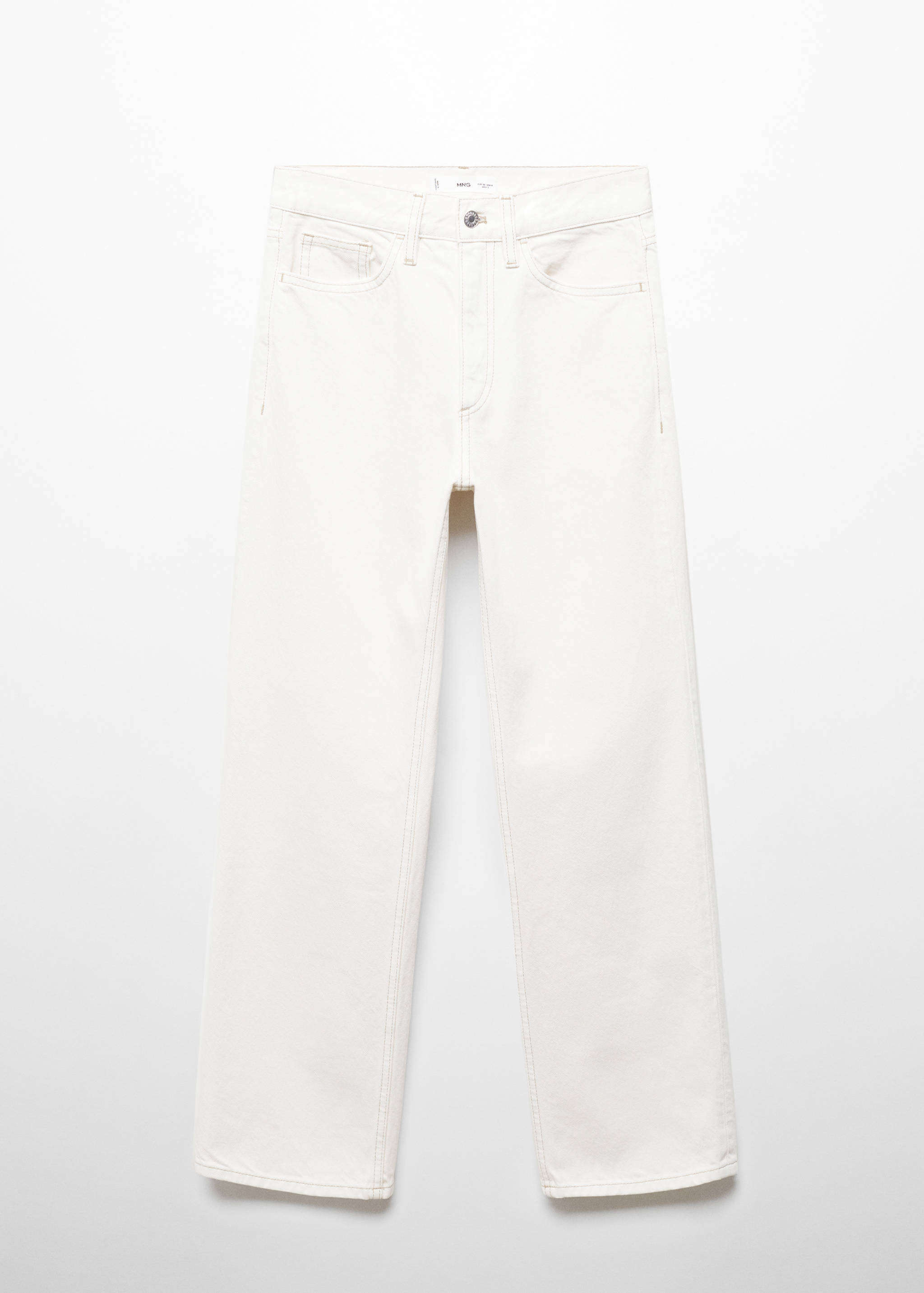 Mid-rise straight jeans - Article without model