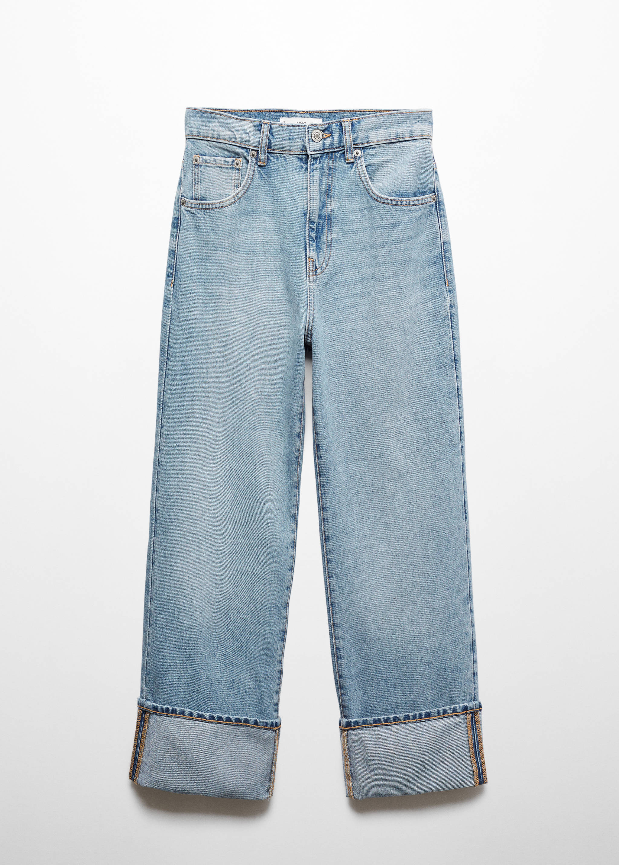 Jeans rectos bajo vuelto - Artículo sin modelo