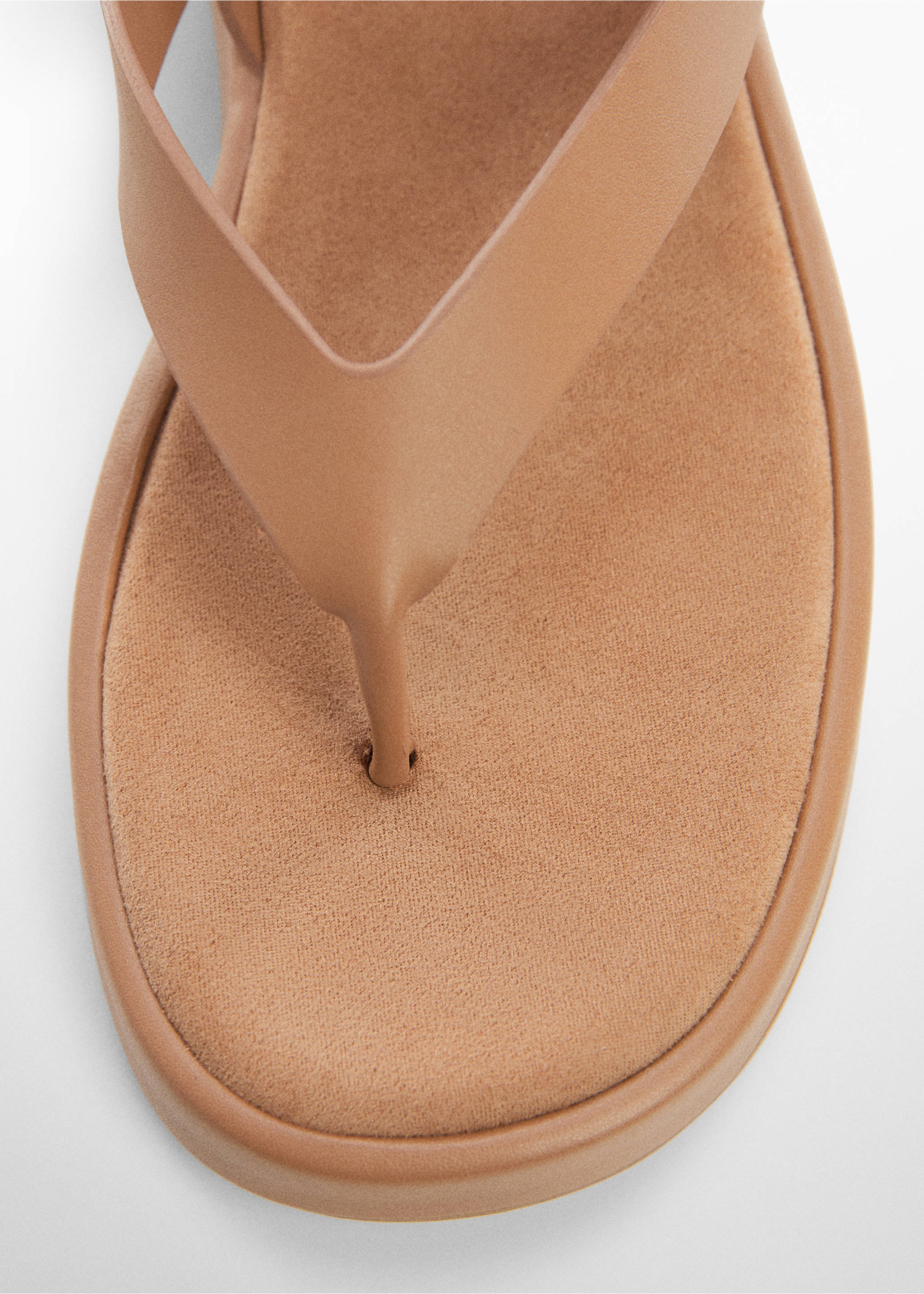 Sandales lanières plateforme - Détail de l'article 2, Marron moyen. Ref: 67095746-00.