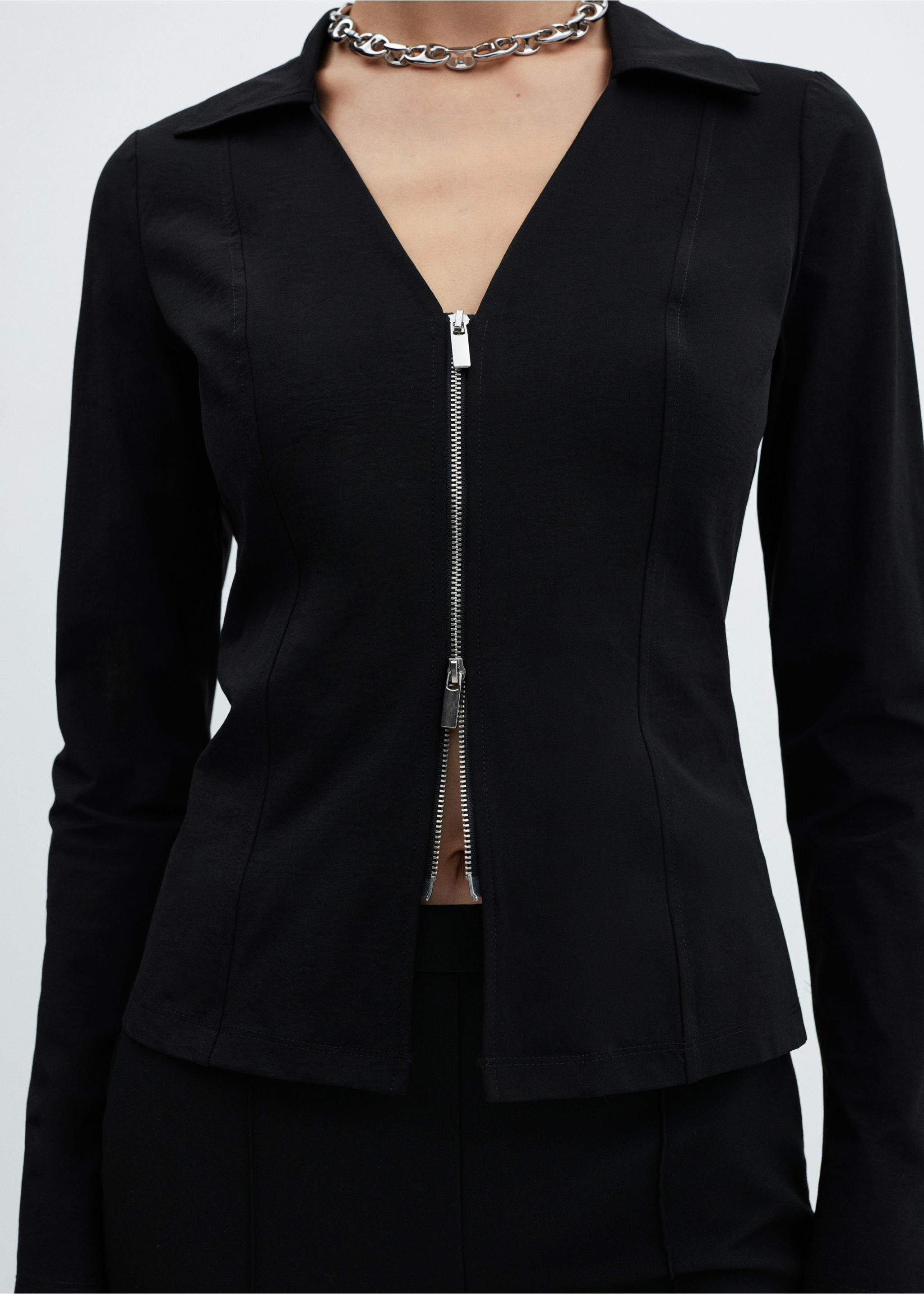 Taillierte Jacke mit Reißverschluss - Detail des Artikels 6