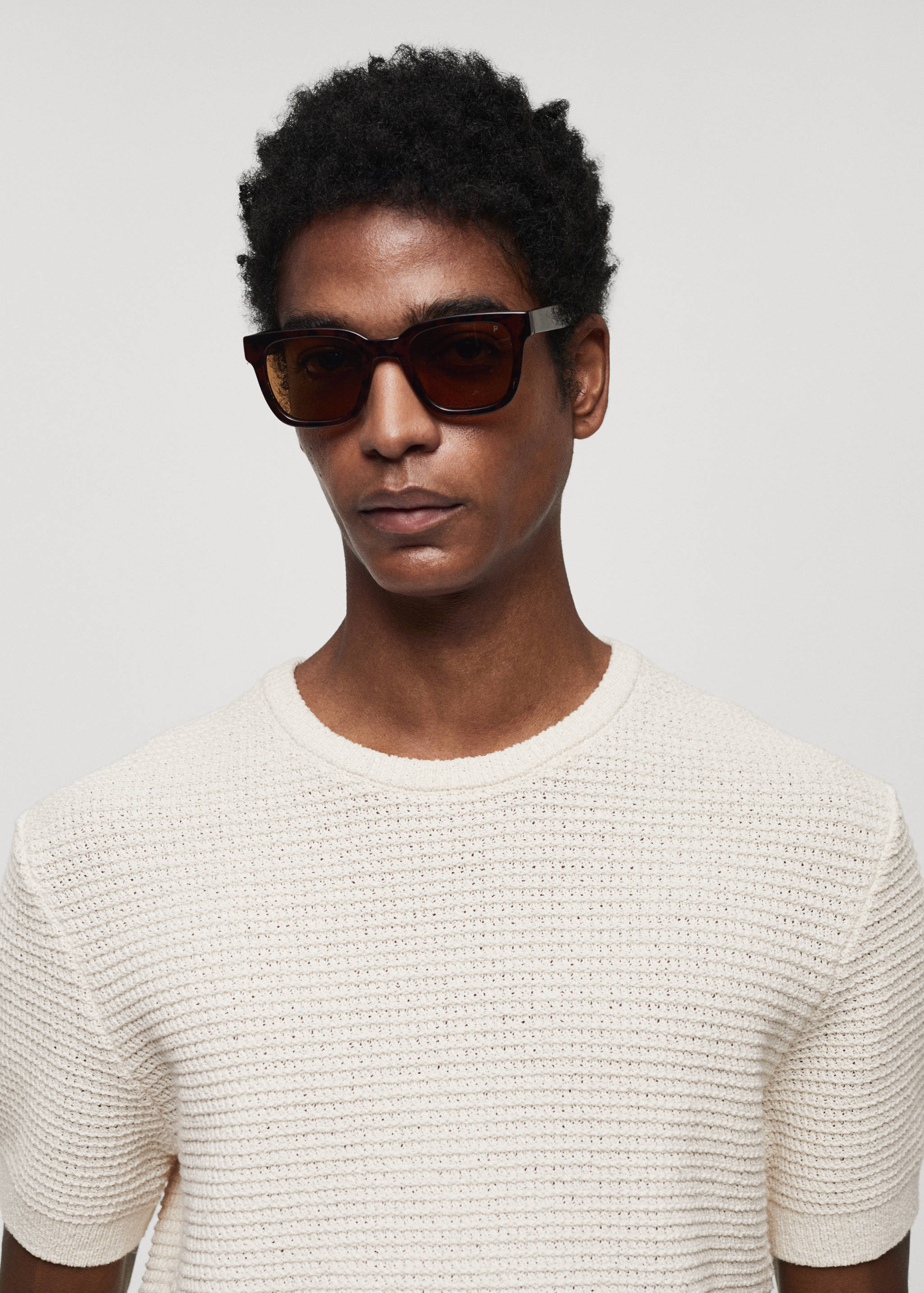 Crochet knit T-shirt - Details of the article 1