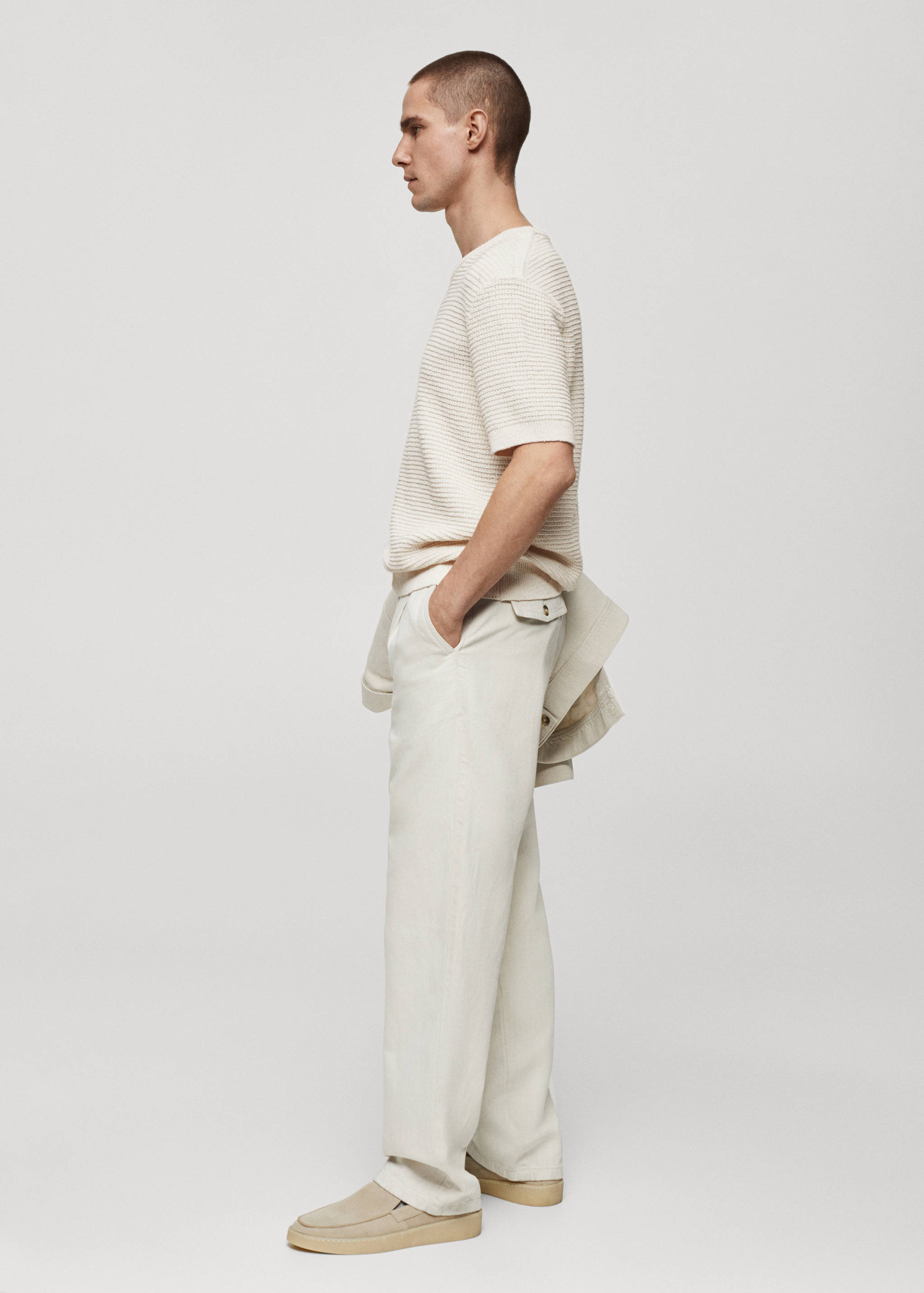 Crochet knit T-shirt - Details of the article 4