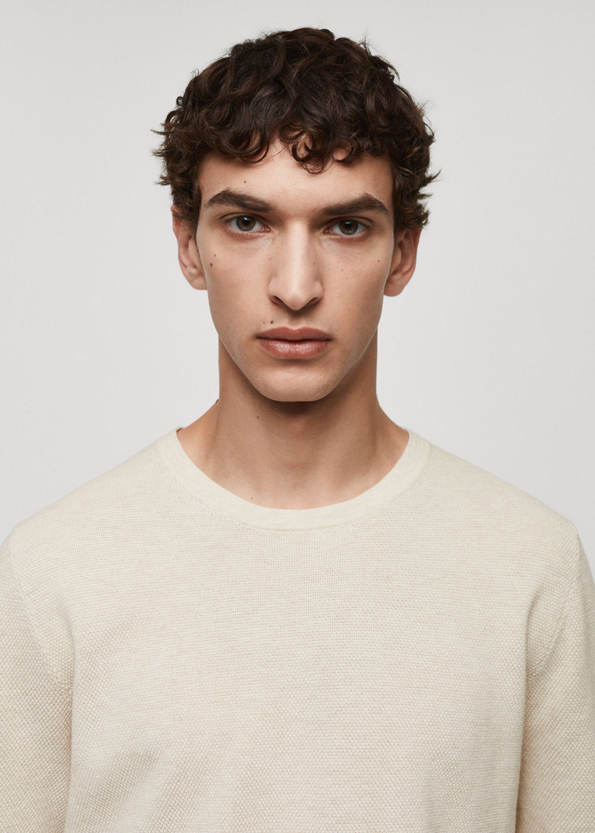 Pull-over jaspé coton - Verso de l’article