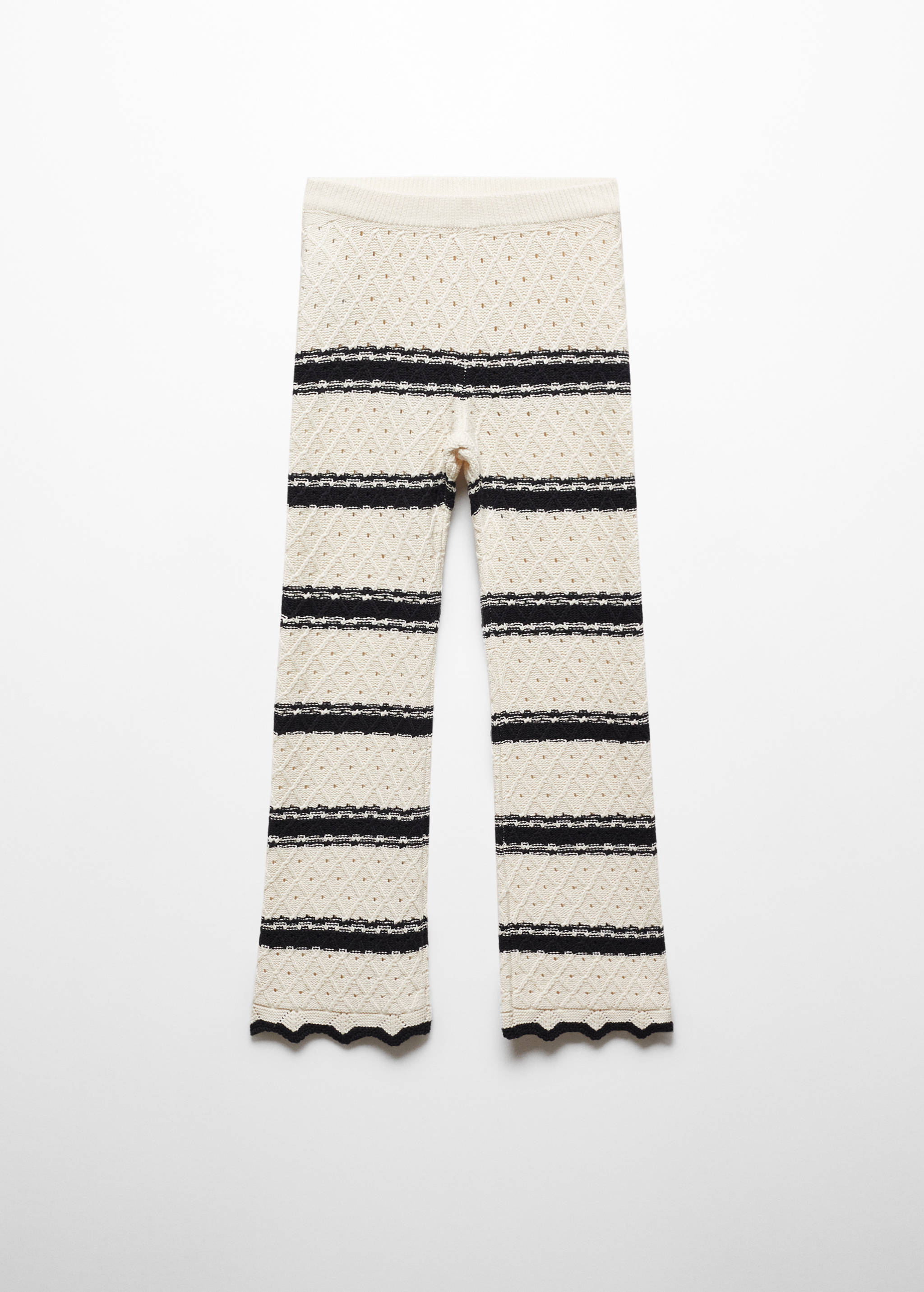 Pantalon maille à rayures - Article sans modèle