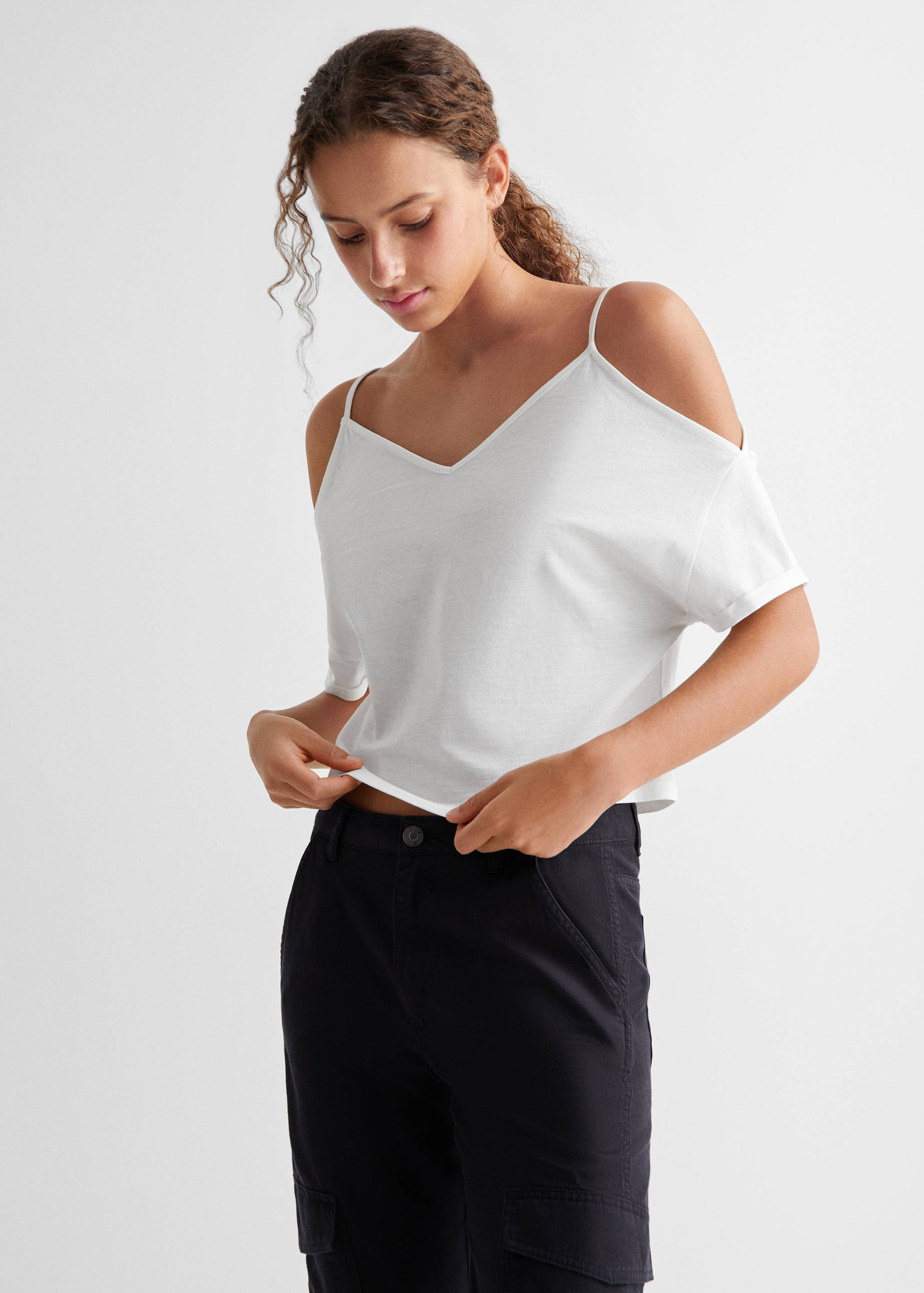 Off shoulders T-shirt - Medium plane