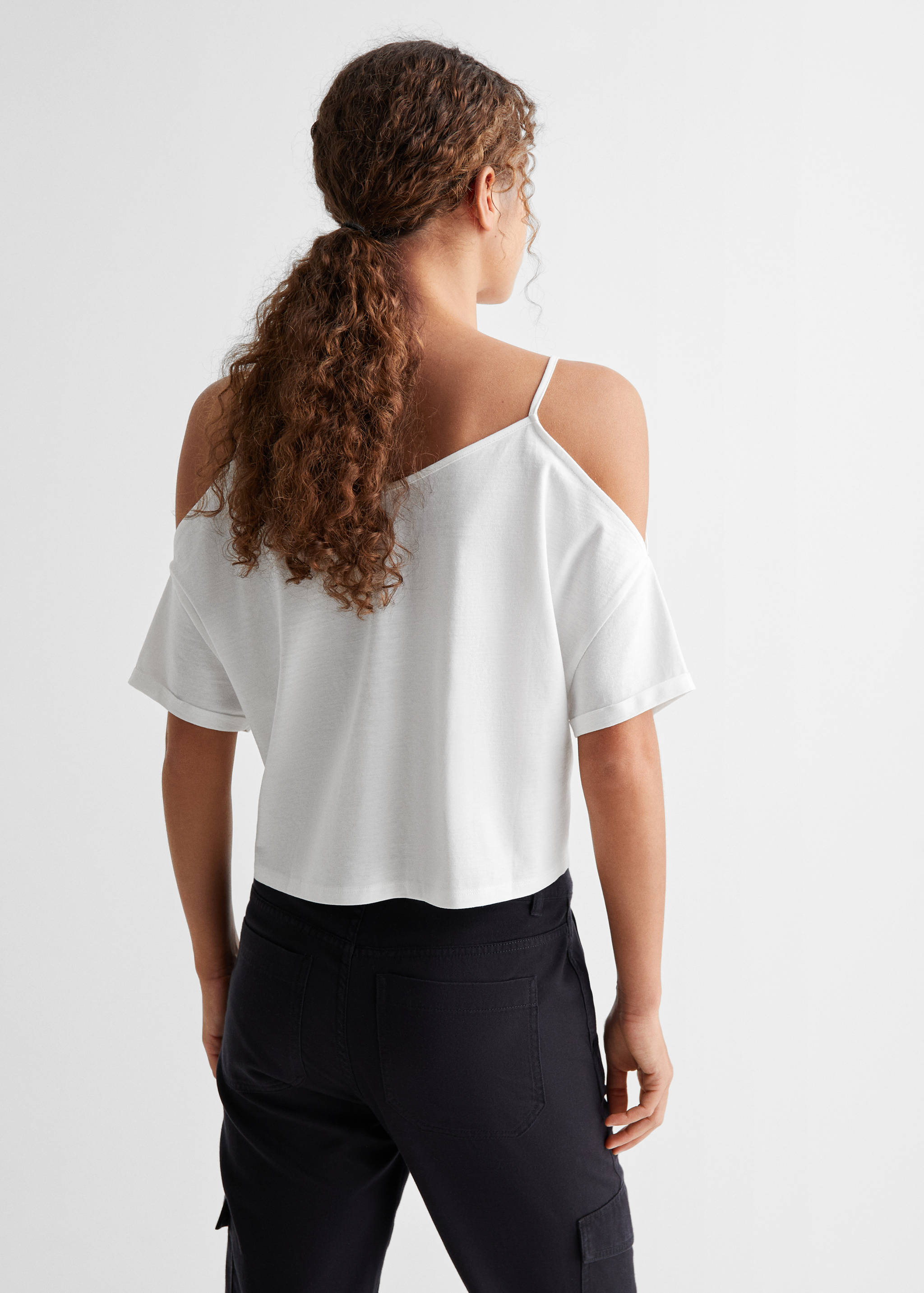 Off shoulders T-shirt - Reverse of the article