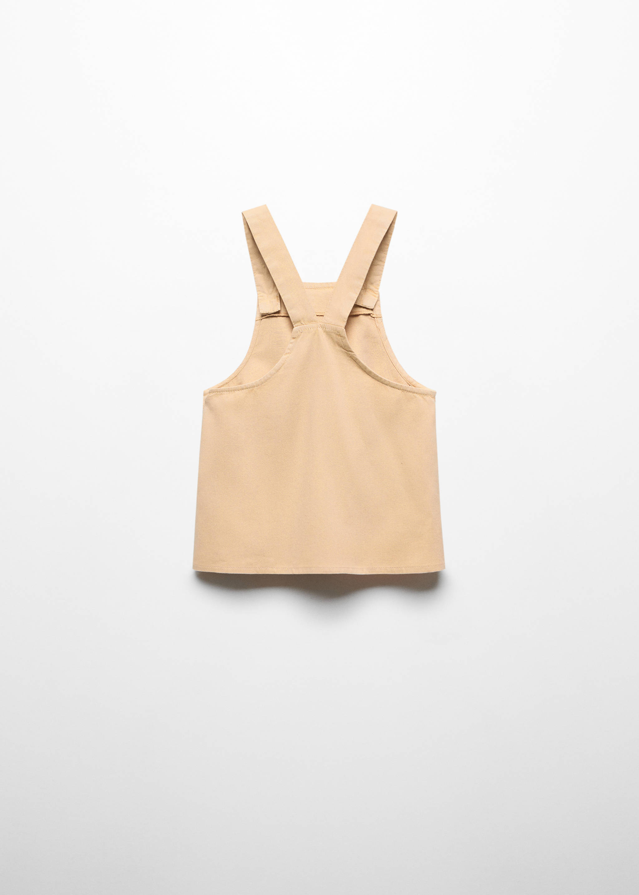 Natural-dye pinafore with buttons - Reverse of the article