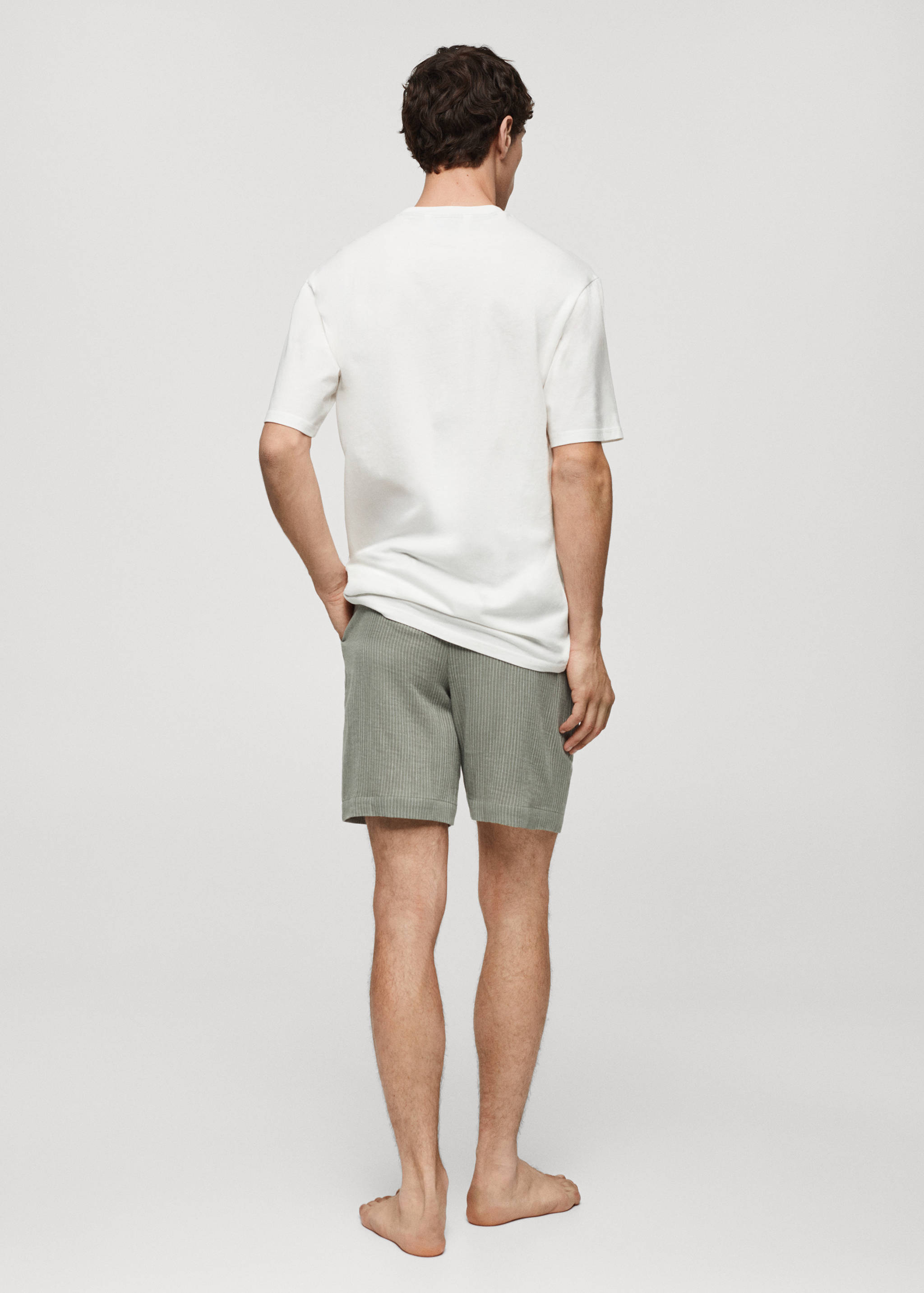 Lot pyjama coton rayures - Verso de l’article