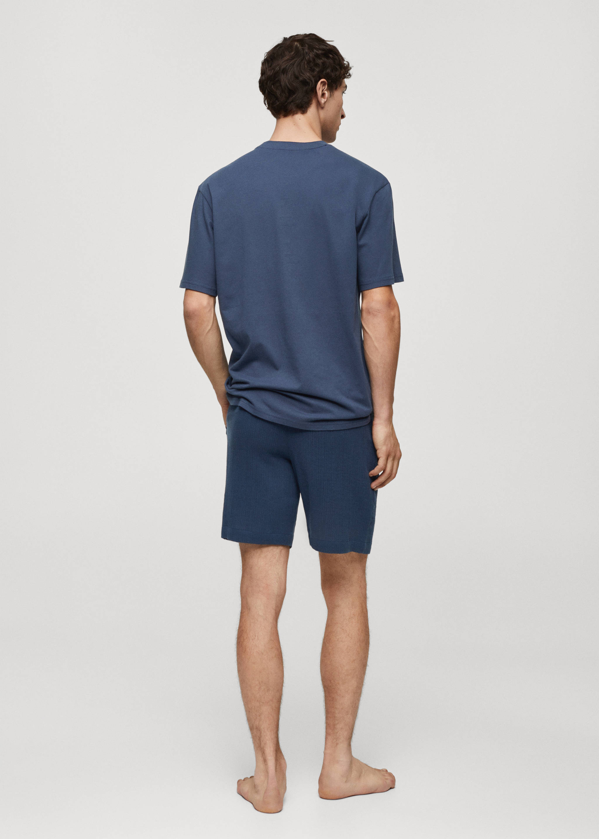 Lot pyjama coton rayures - Verso de l’article