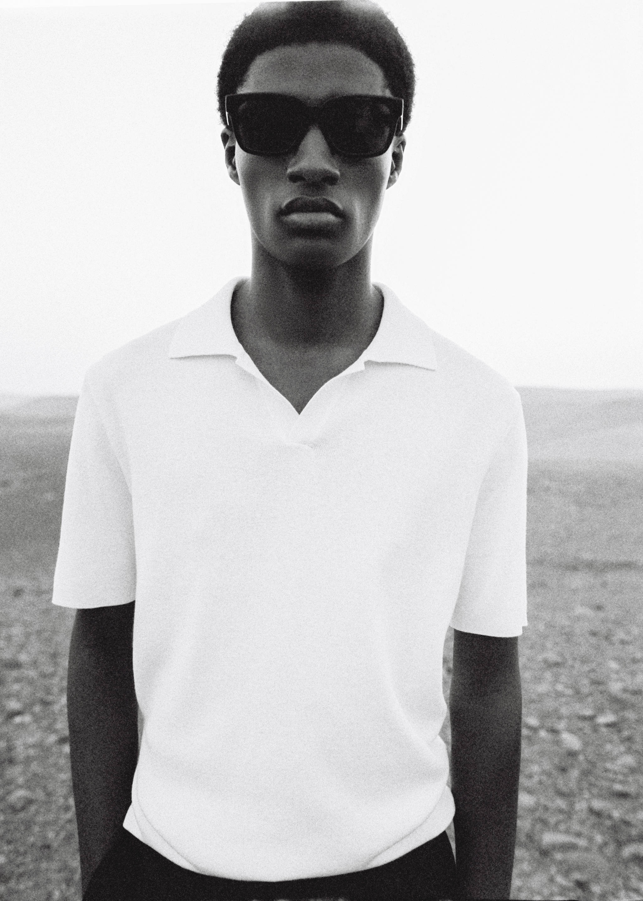 Fine-knit polo shirt - Details of the article 5