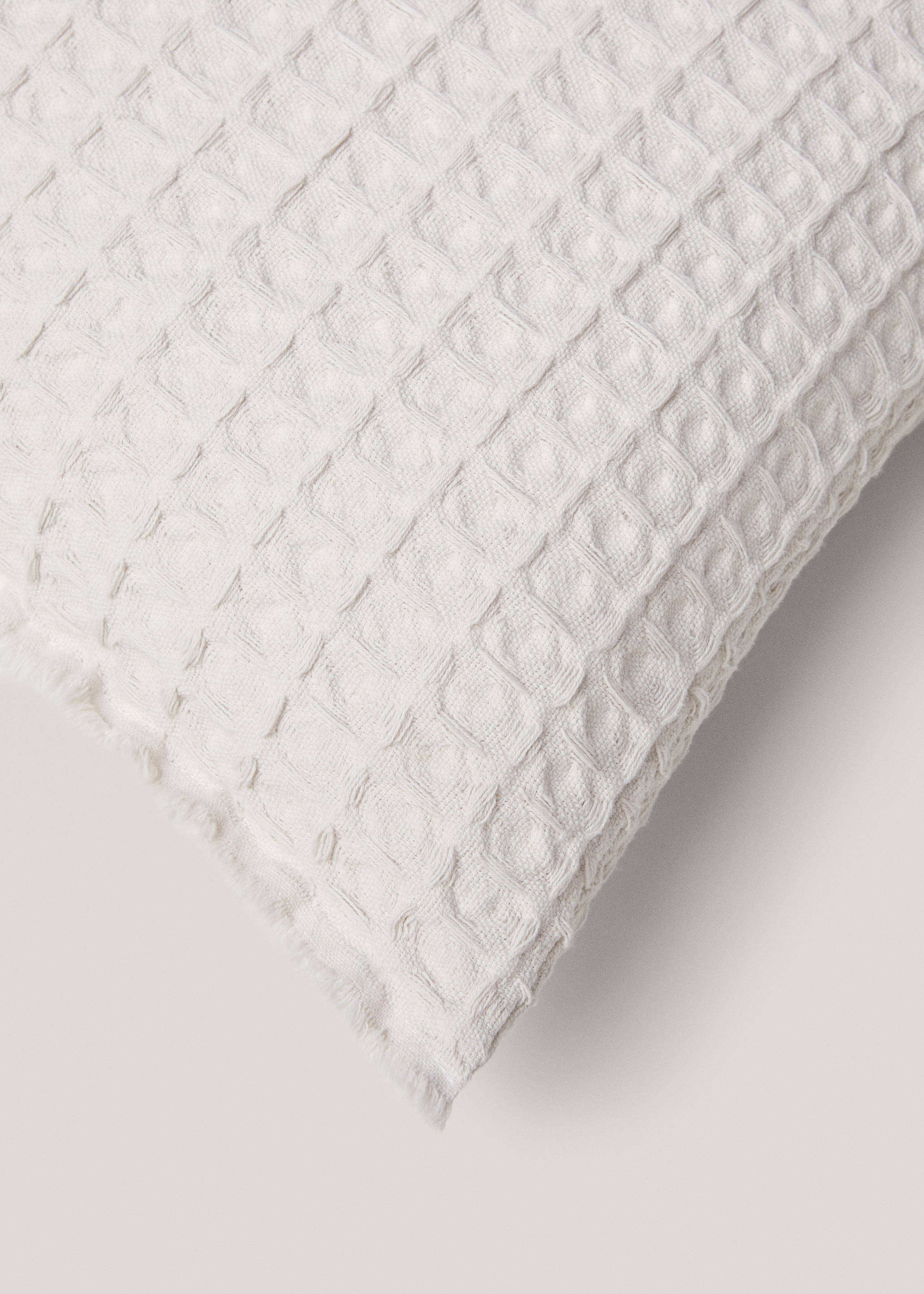 Cotton waffle pillowcase 60x60cm - Details of the article 1