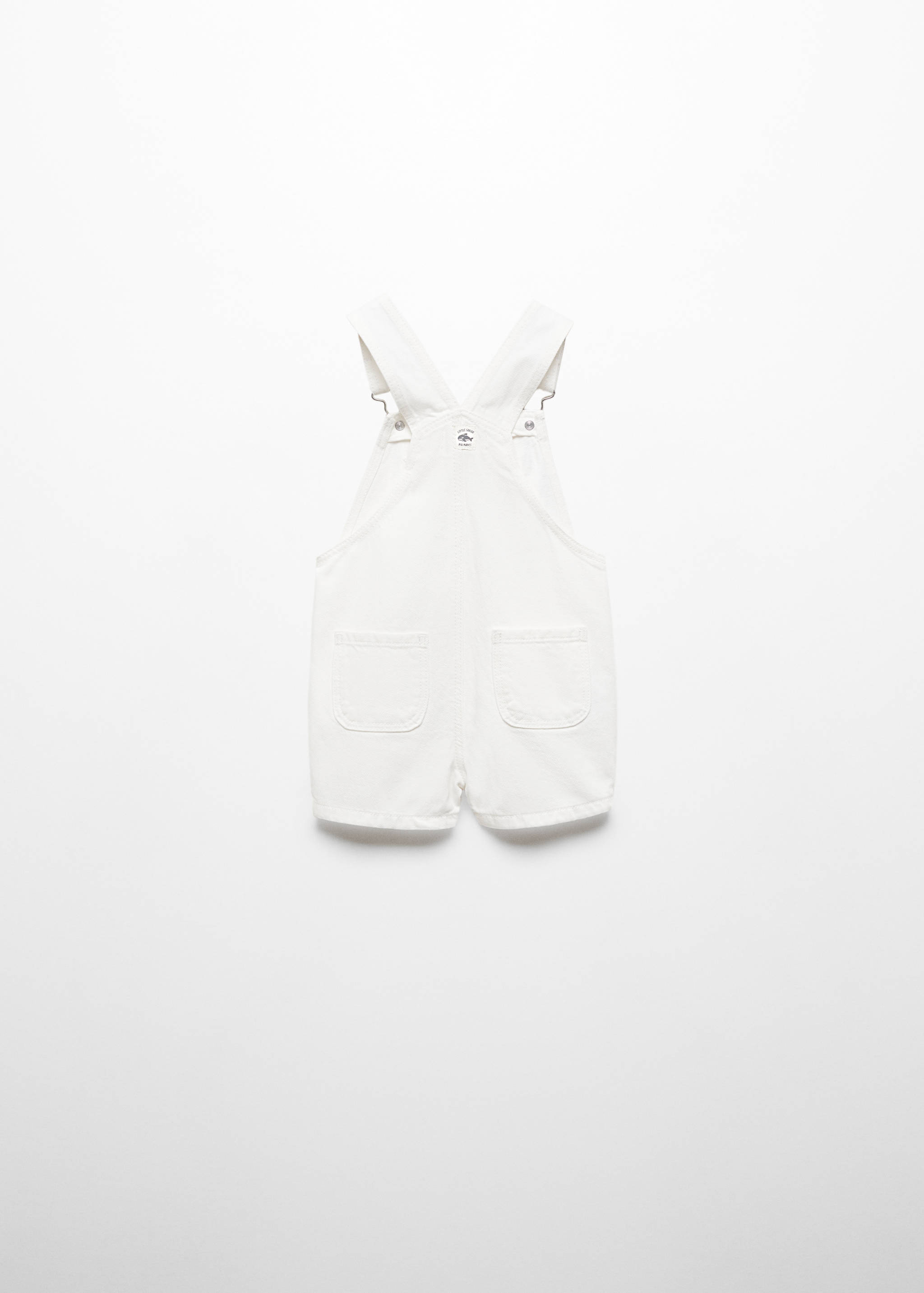 Kurzer Jeans-Latzhose - Rückseite des Artikels