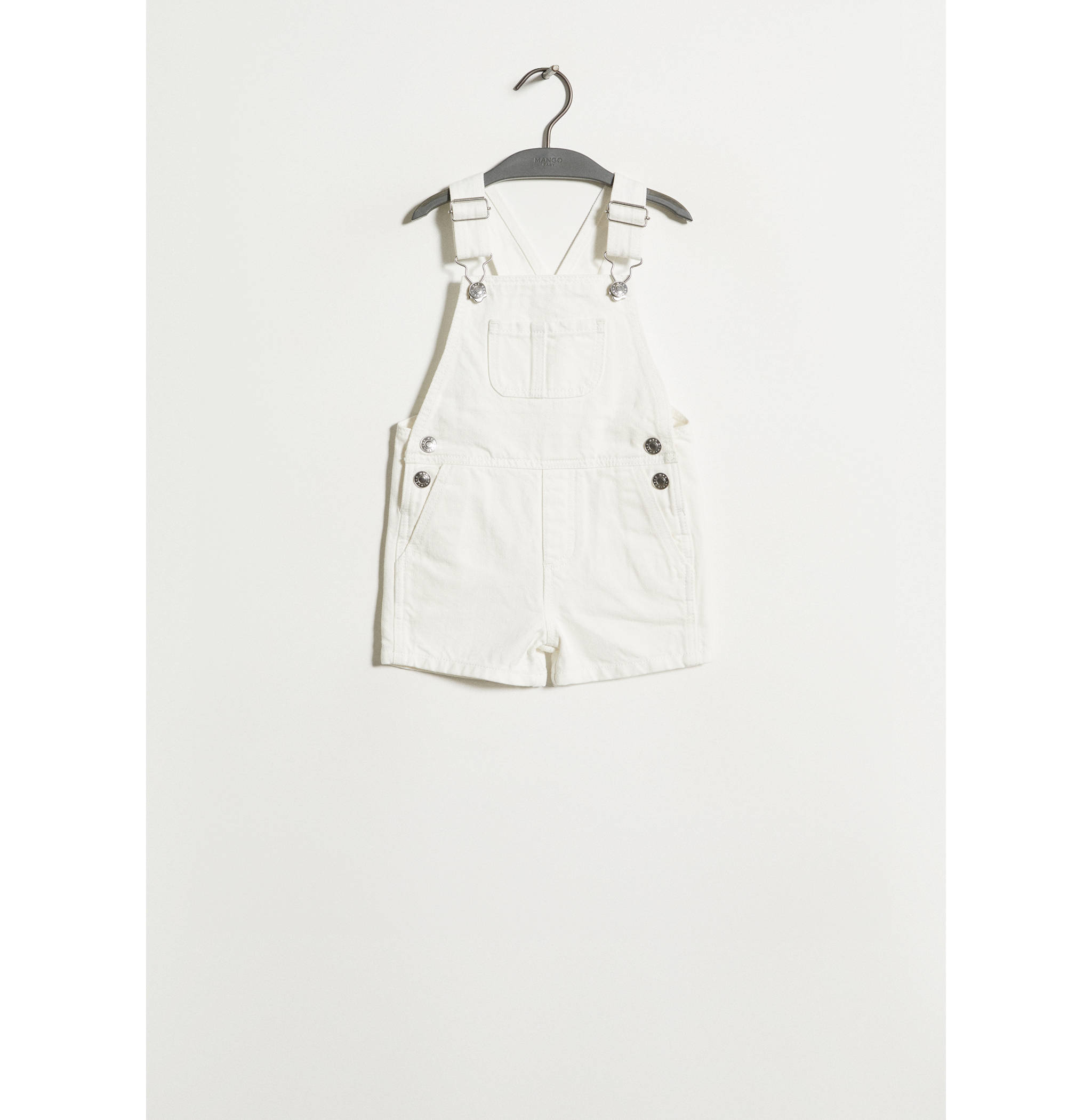 Short denim dungarees - Article without model