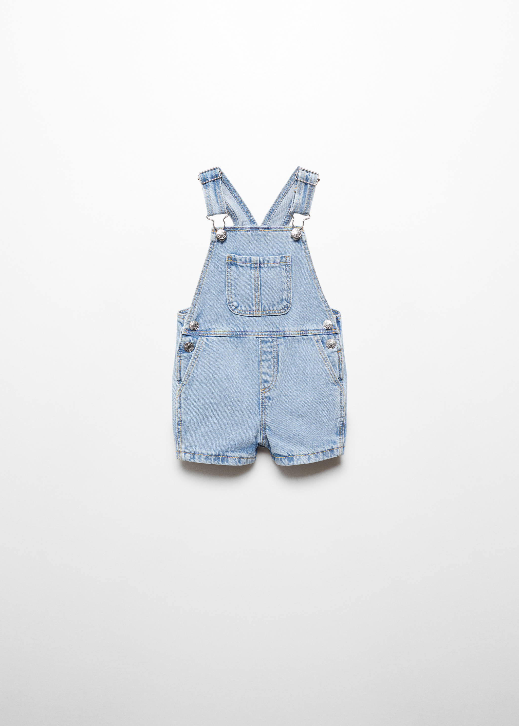 Short denim dungarees - Article without model