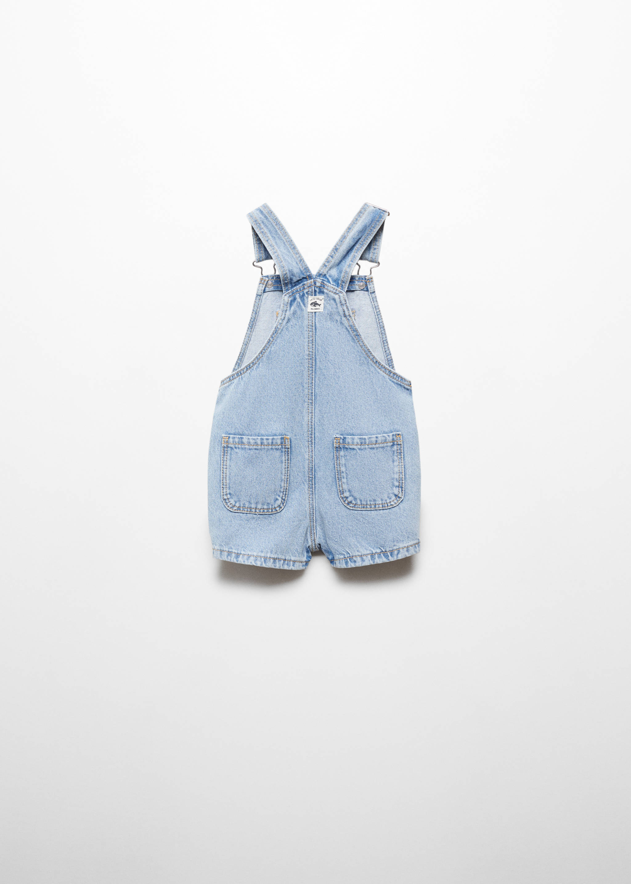 Short denim dungarees - Reverse of the article