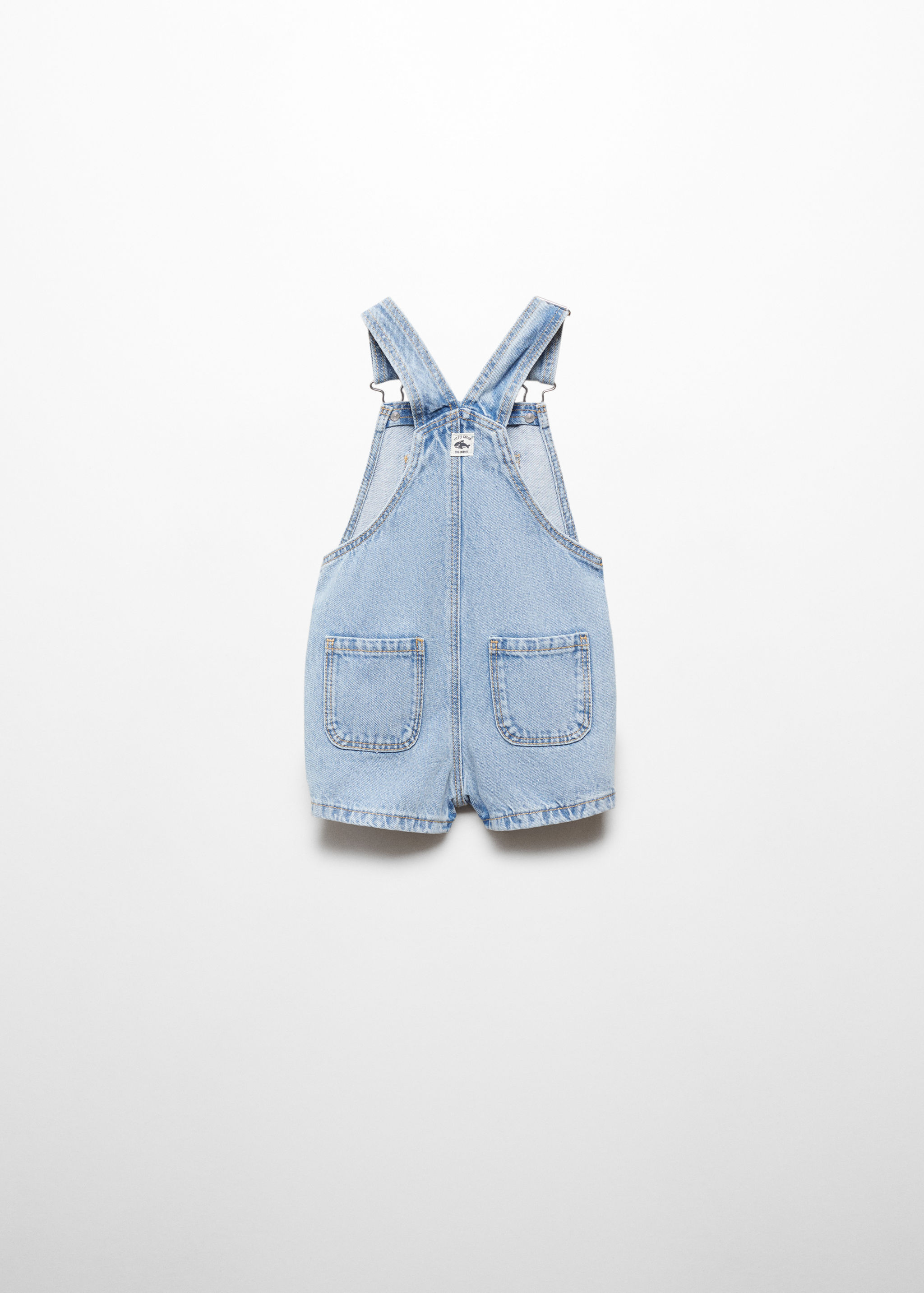 Kurzer Jeans-Latzhose - Rückseite des Artikels