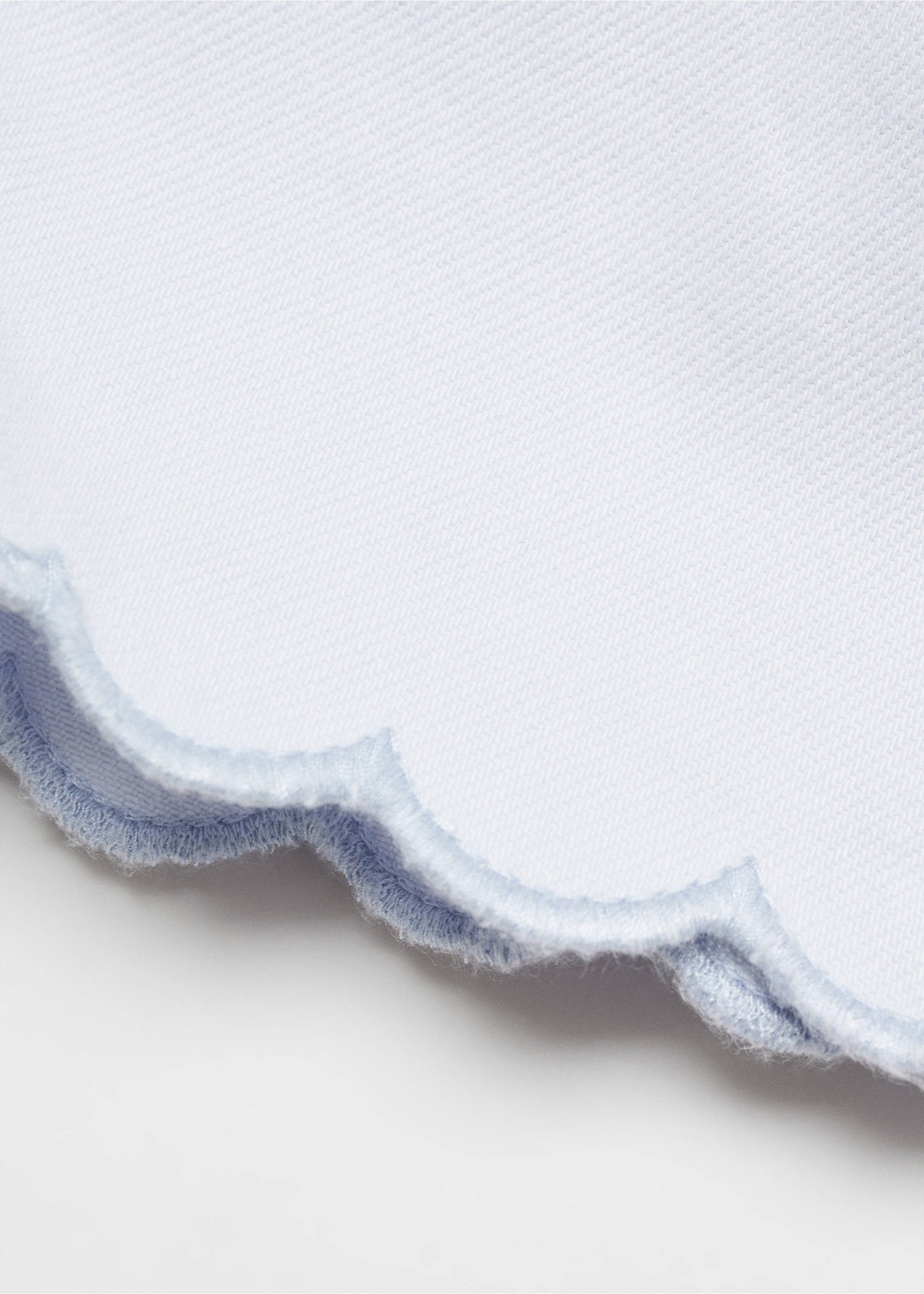 Shorts with wavy hem - Details of the article 0, Sky Blue. Ref: 67096028-00.