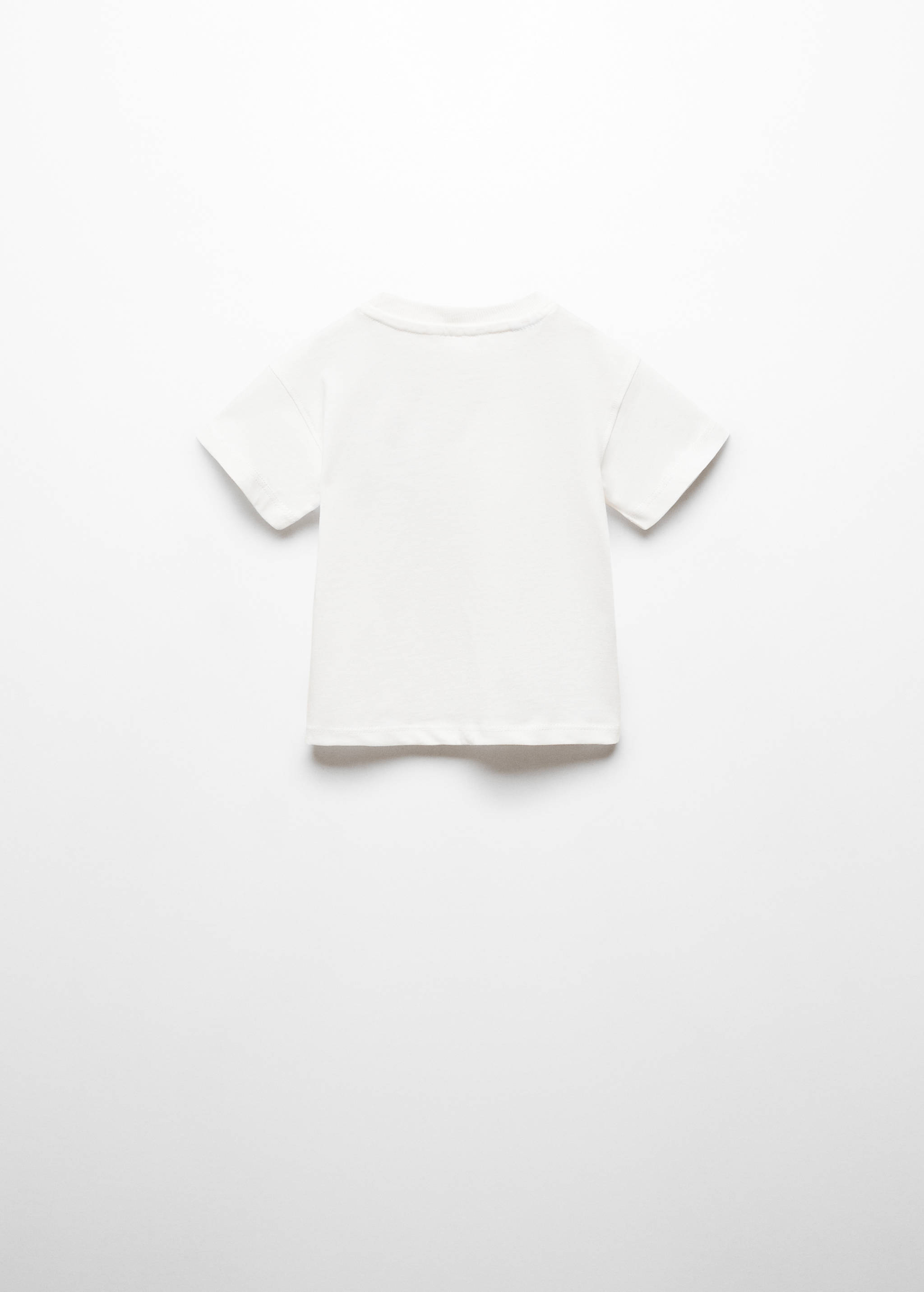 T-Shirt mit gemusterter Brusttasche - Rückseite des Artikels