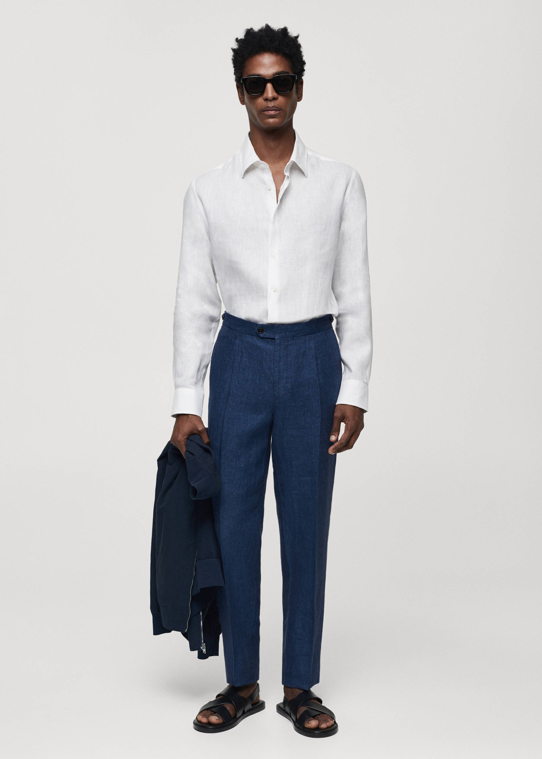 100% len, regular fit ing - Általános sík