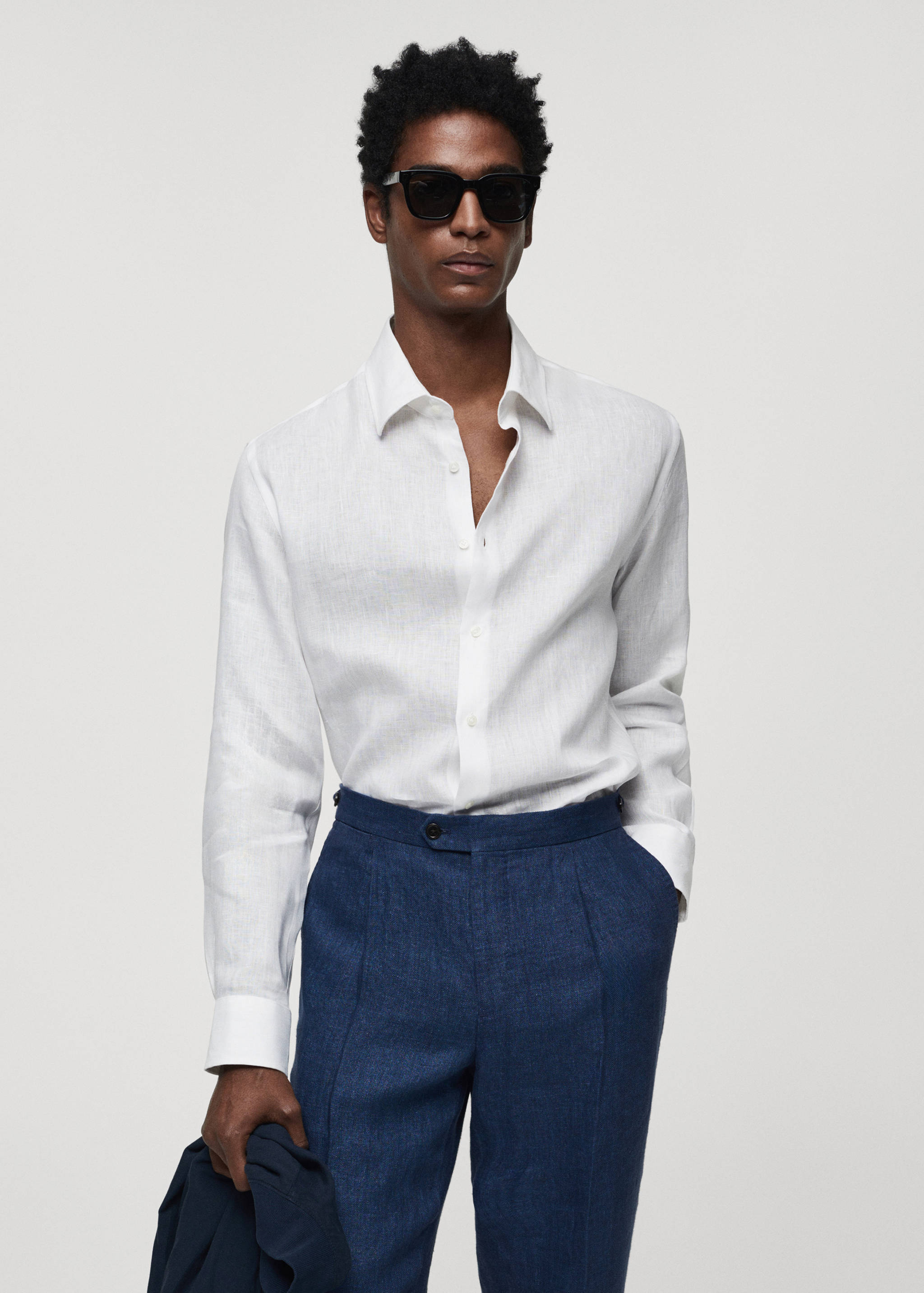 100% len, regular fit ing - Felezősík