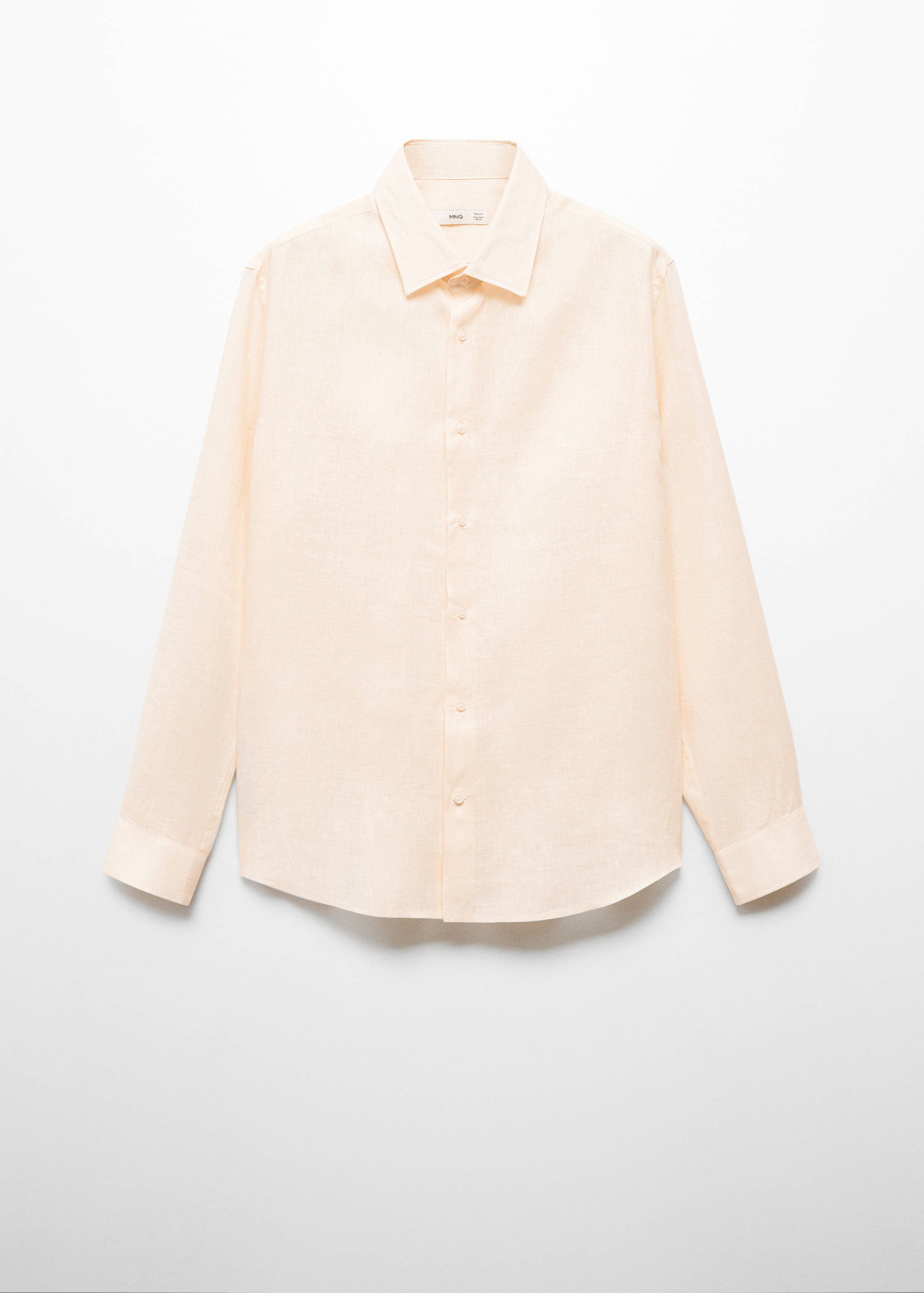 Regular-fit 100% linen shirt - Article without model