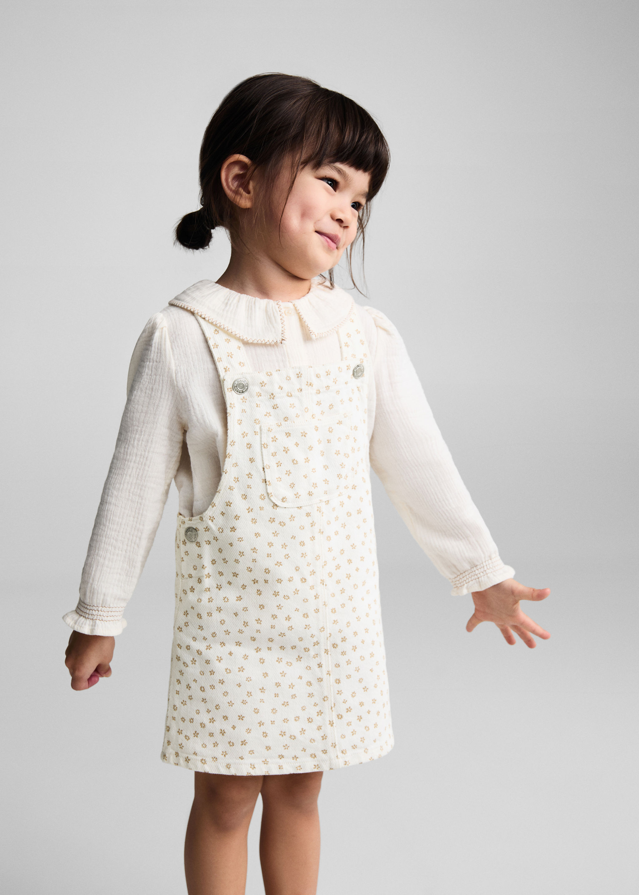 Pitxi denim estampat - Pla mig
