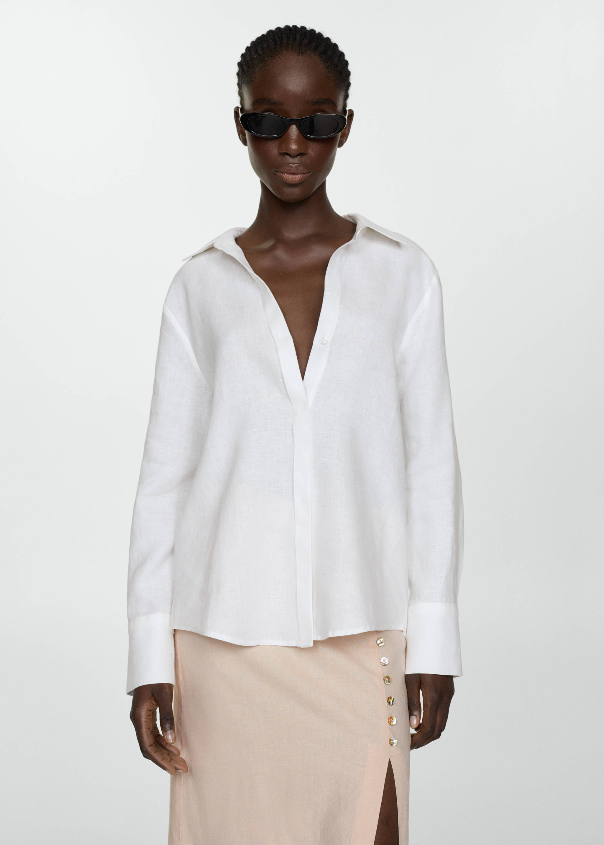 Linen 100% shirt - Medium plane