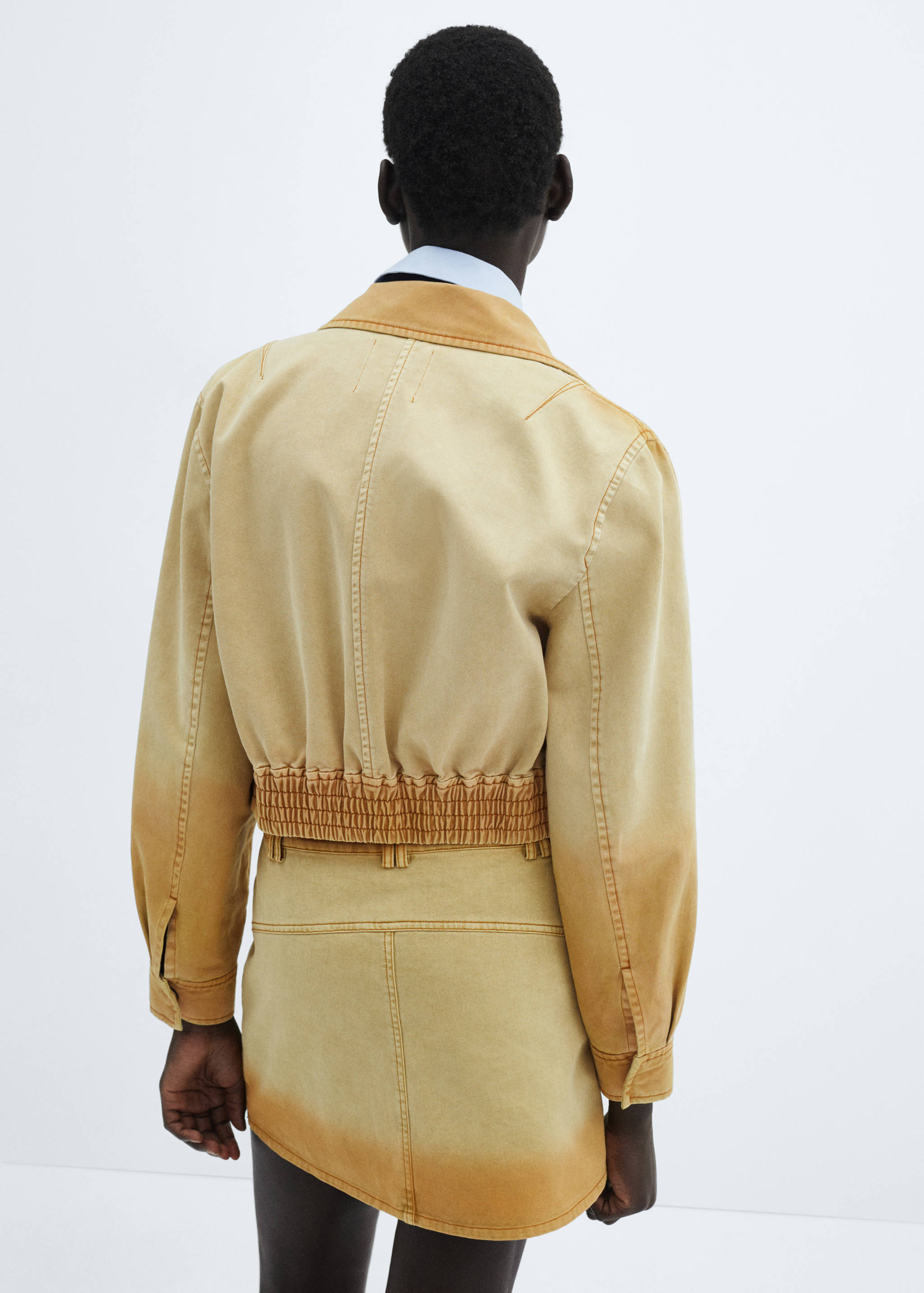 Veste bomber effet usé - Verso de l’article