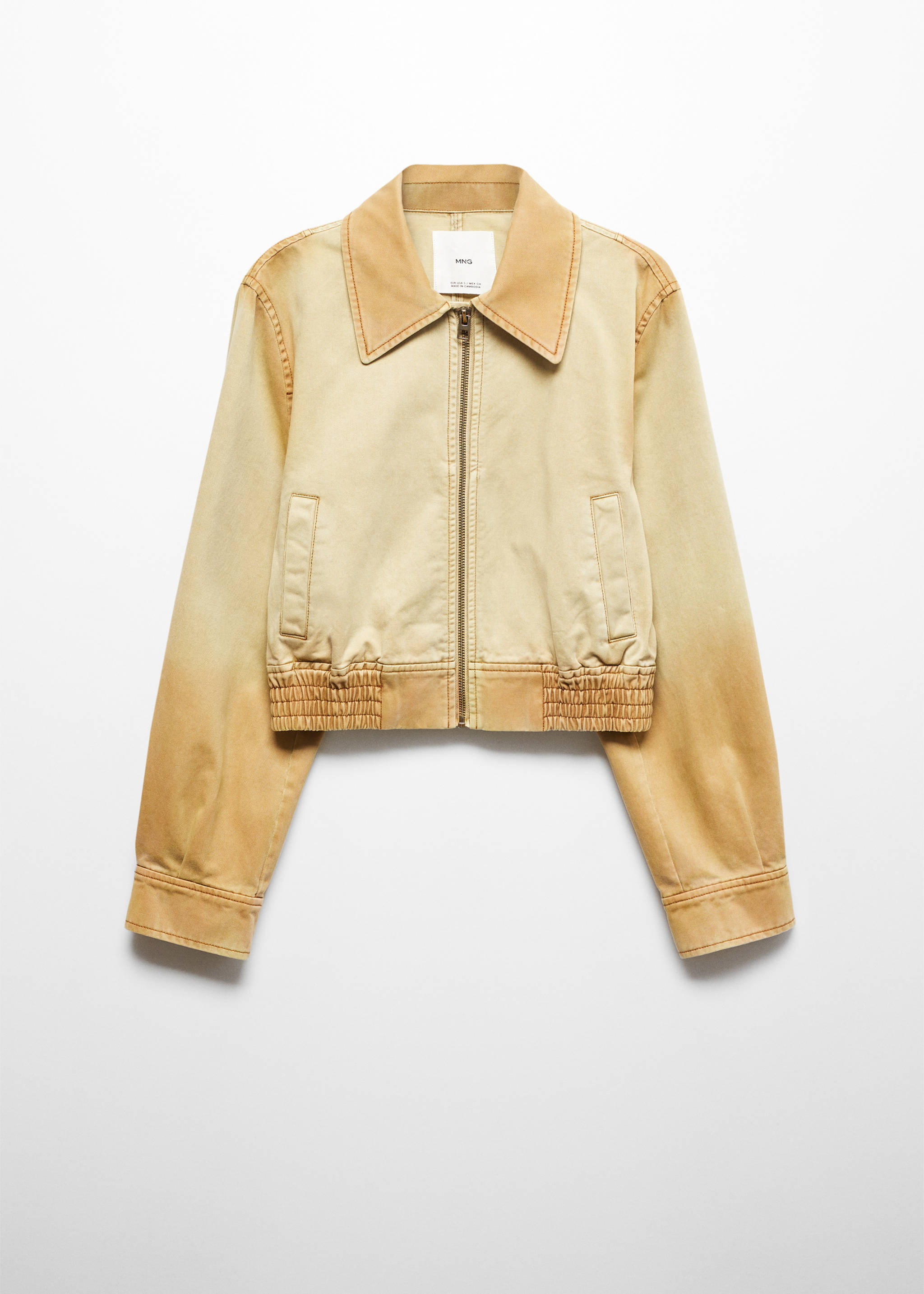 Chaqueta bomber efecto desgastado - Artículo sin modelo