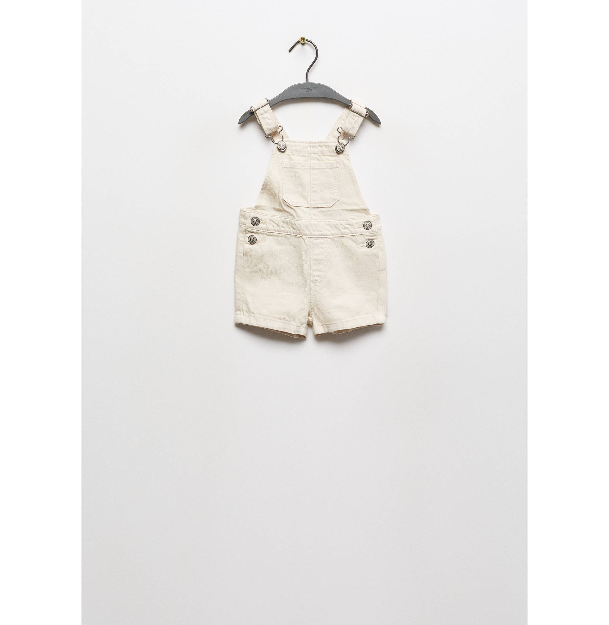 Short denim dungarees - Article without model