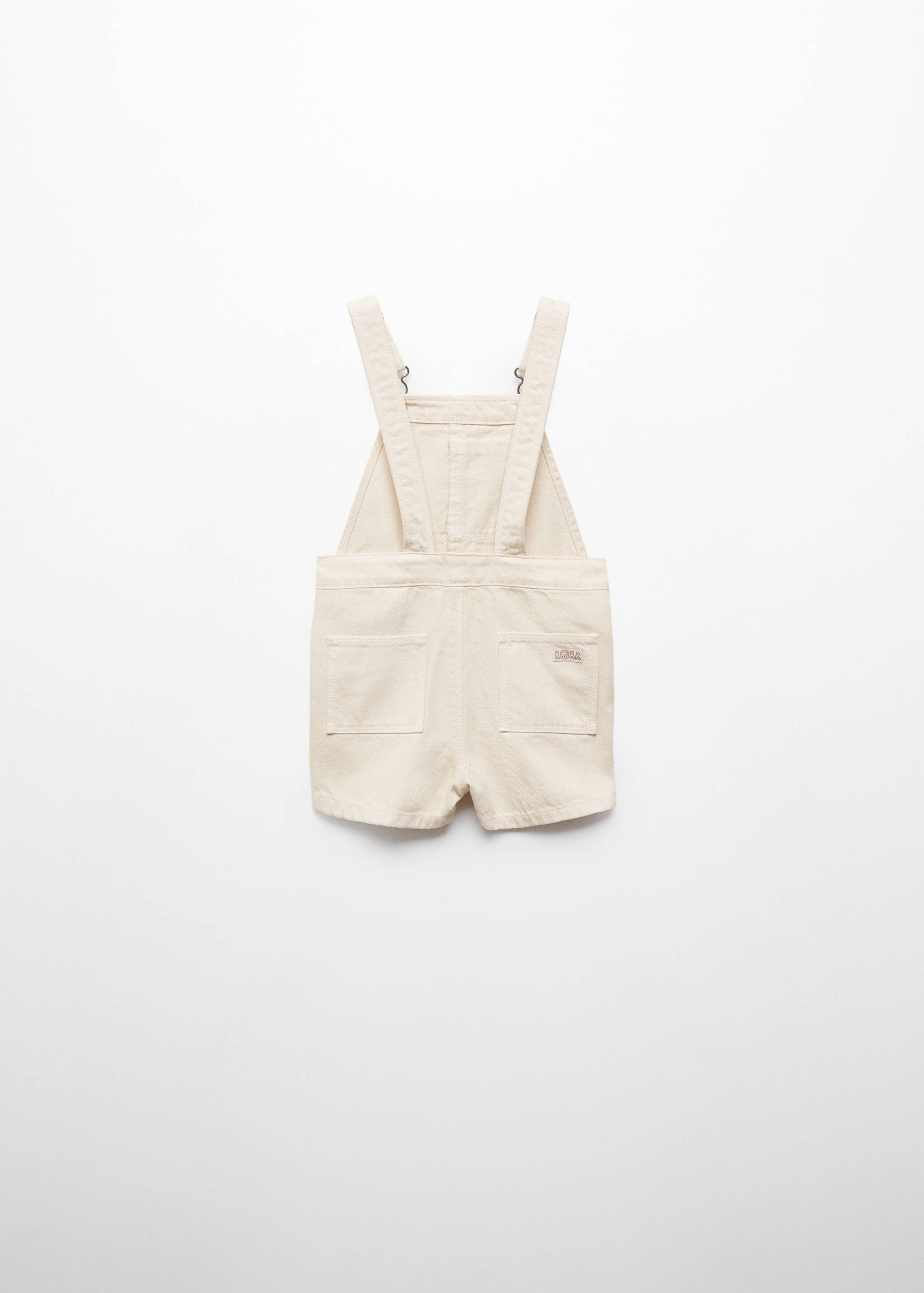 Short denim dungarees - Reverse of the article