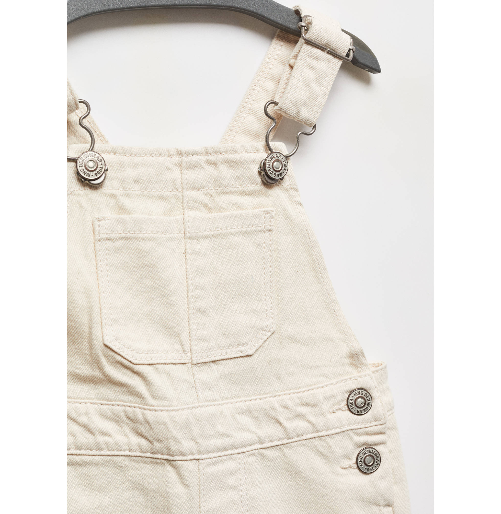 Short denim dungarees - Details of the article 8