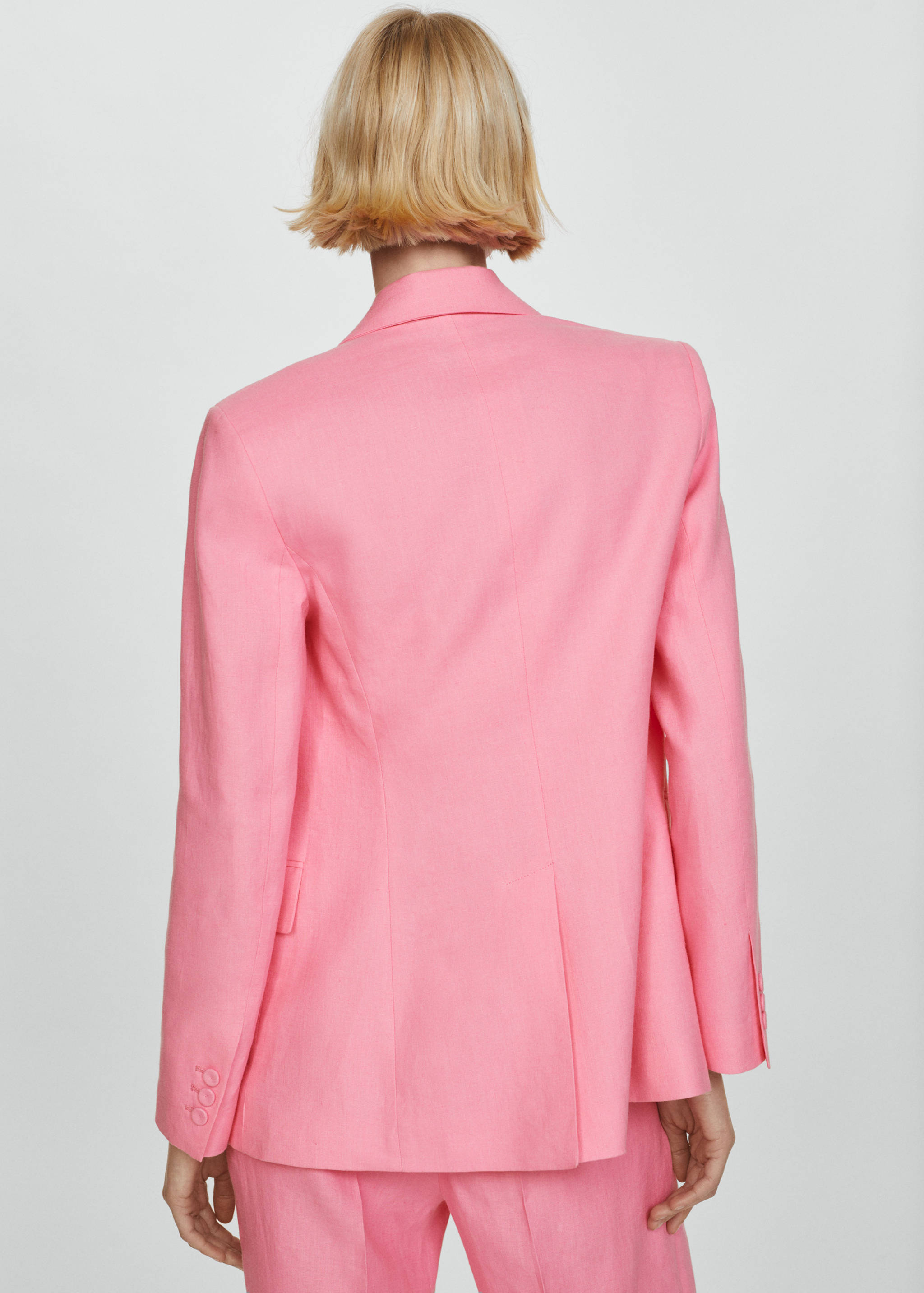 Blazer suit 100% linen - Reverse of the article