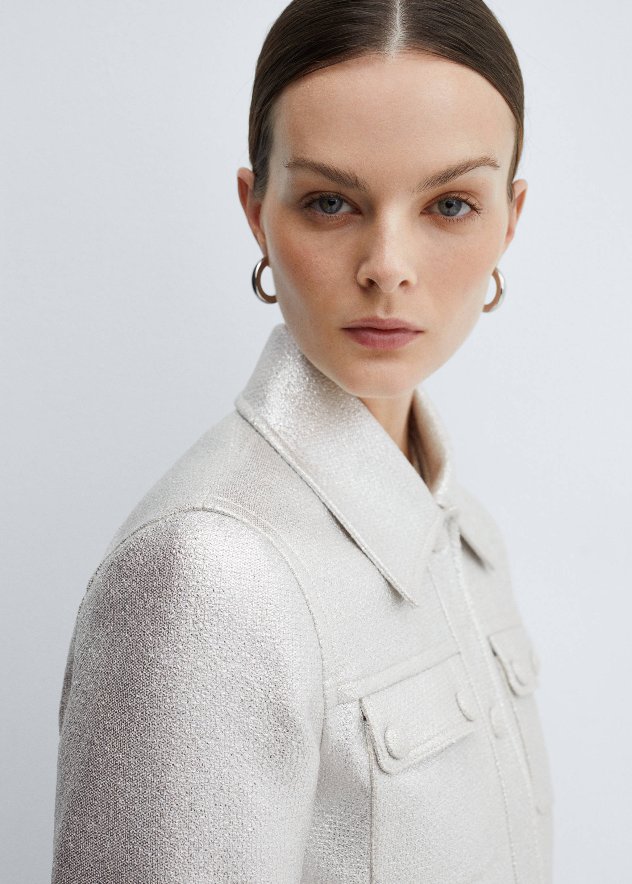 Metallisierte Jacke mit Taschen - Detail des Artikels 1