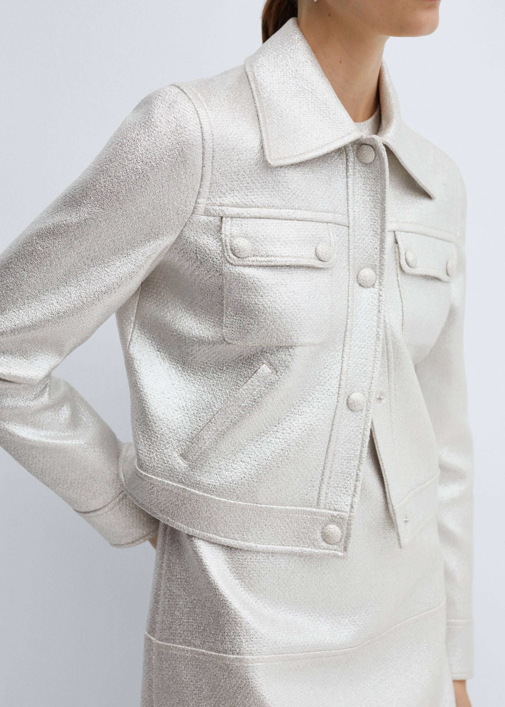 Metallisierte Jacke mit Taschen - Detail des Artikels 6
