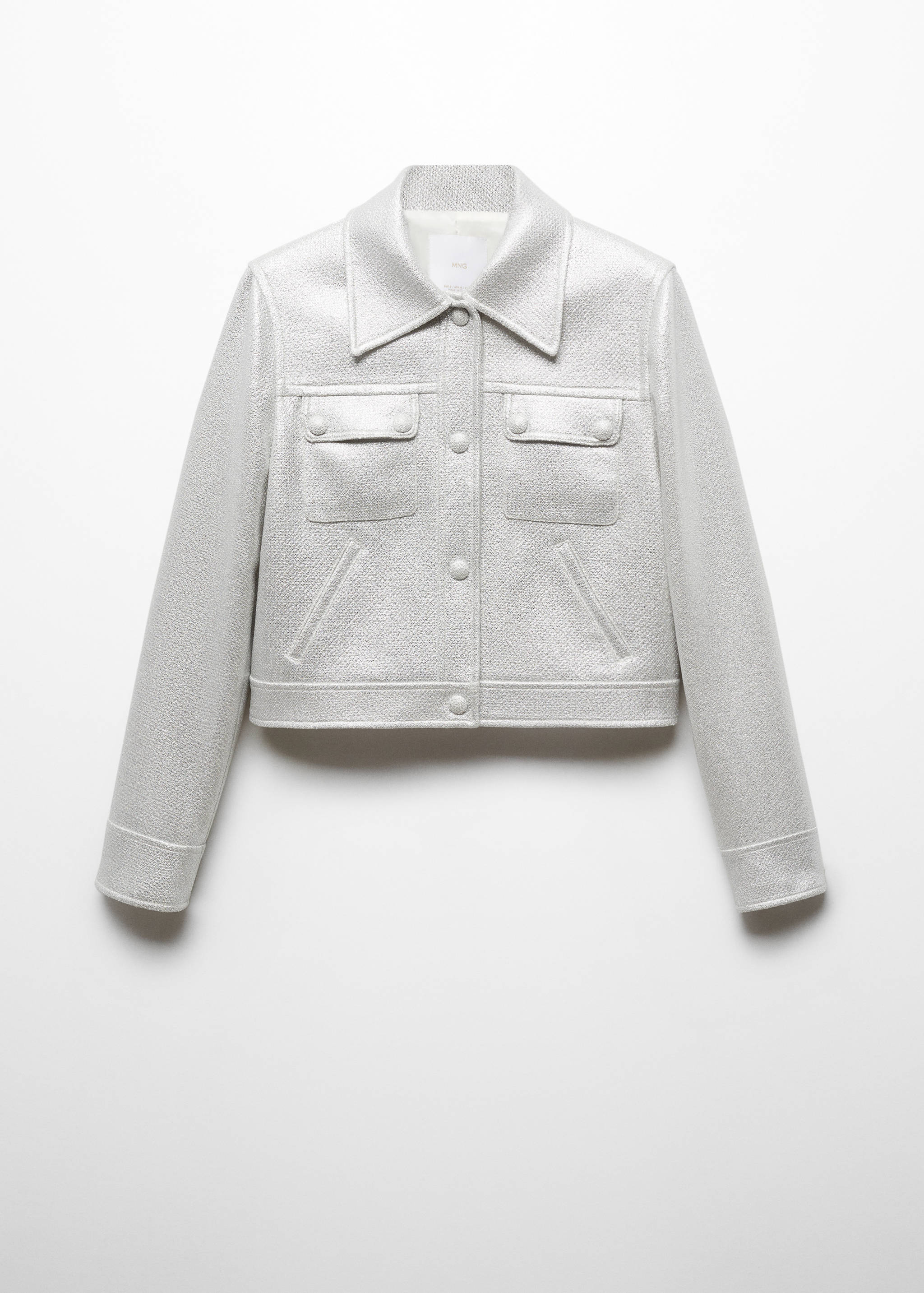 Metallisierte Jacke mit Taschen - Artikel ohne Model