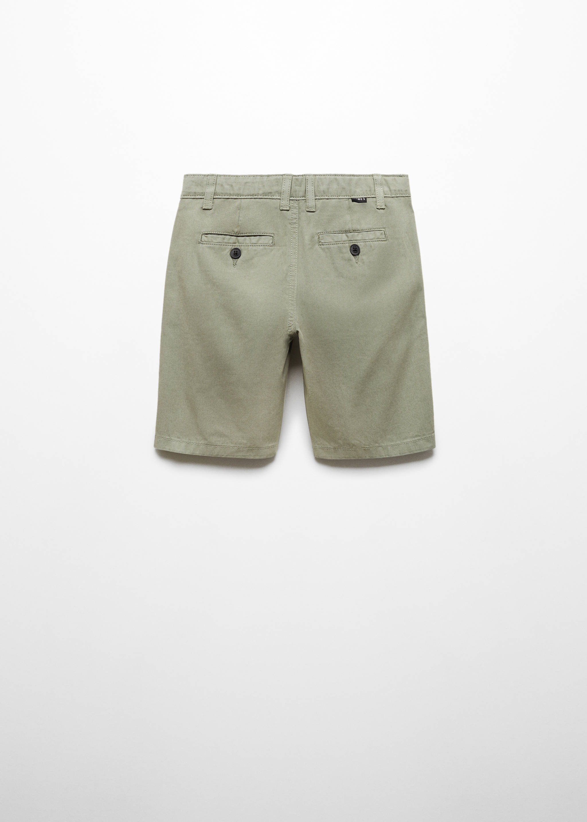 Slim-fit chino cotton bermuda shorts - Reverse of the article