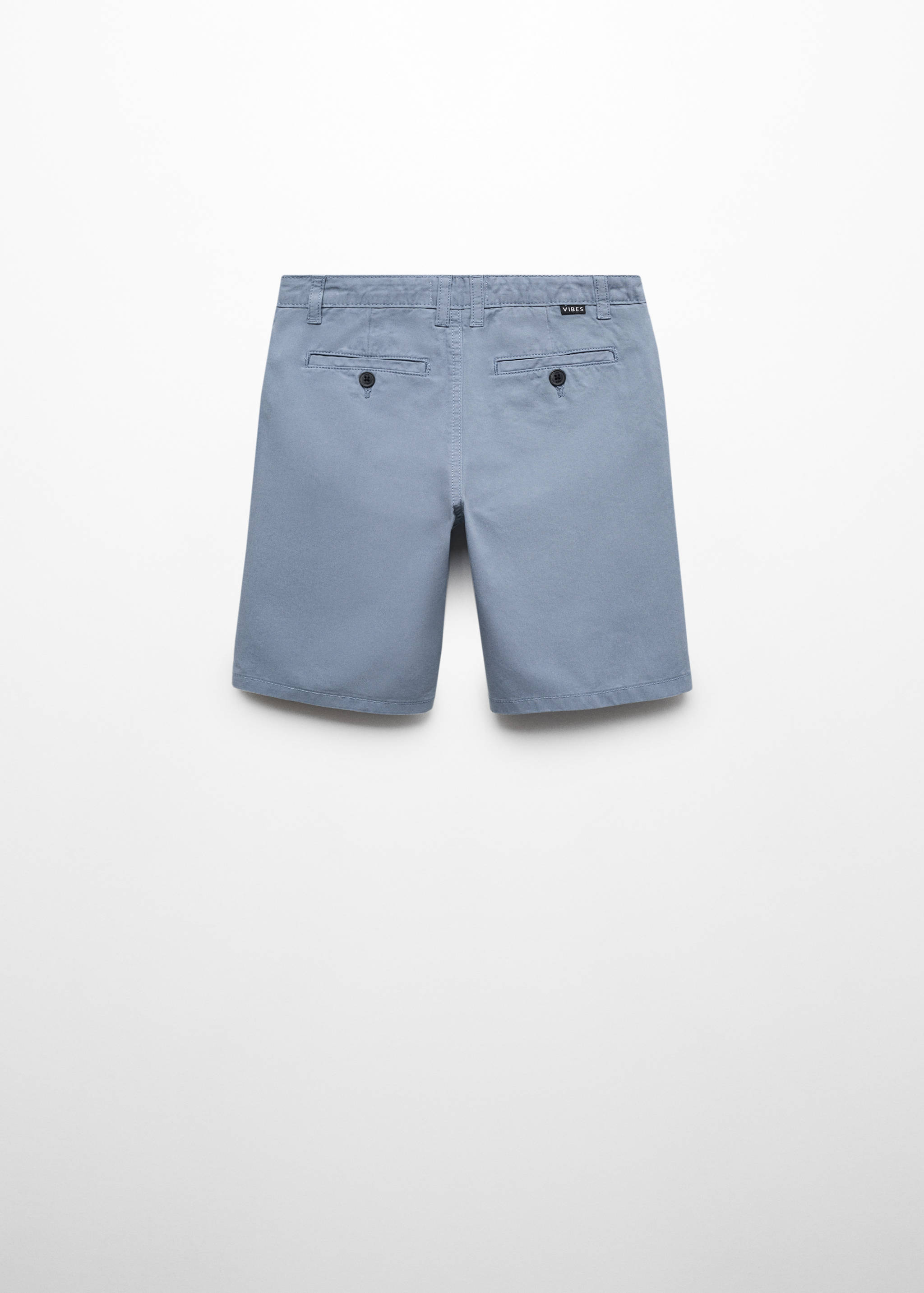 Slim-fit chino cotton bermuda shorts - Reverse of the article