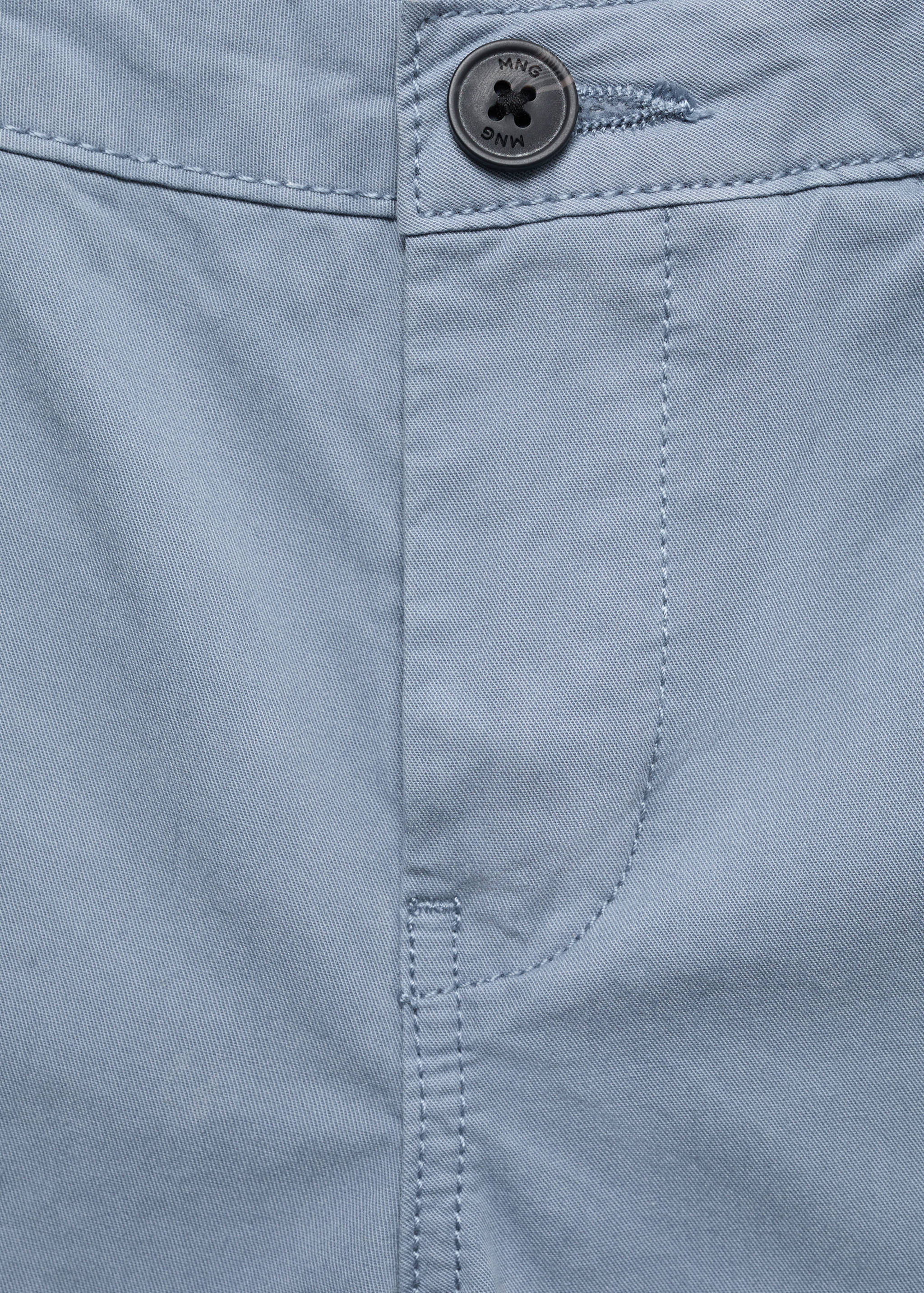 Slim-fit chino cotton bermuda shorts - Details of the article 8