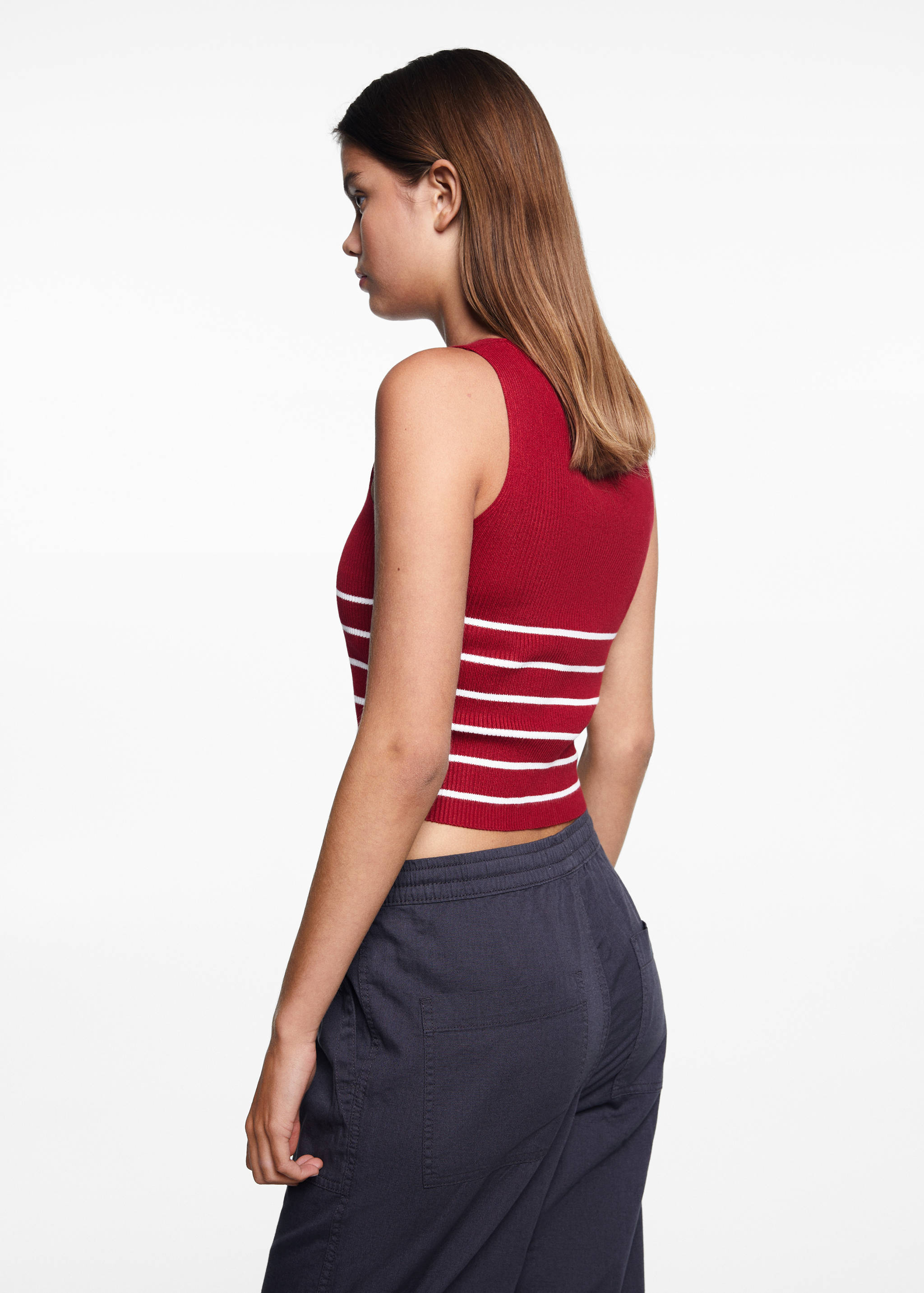 Top tirantes rayas - Reverso del artículo