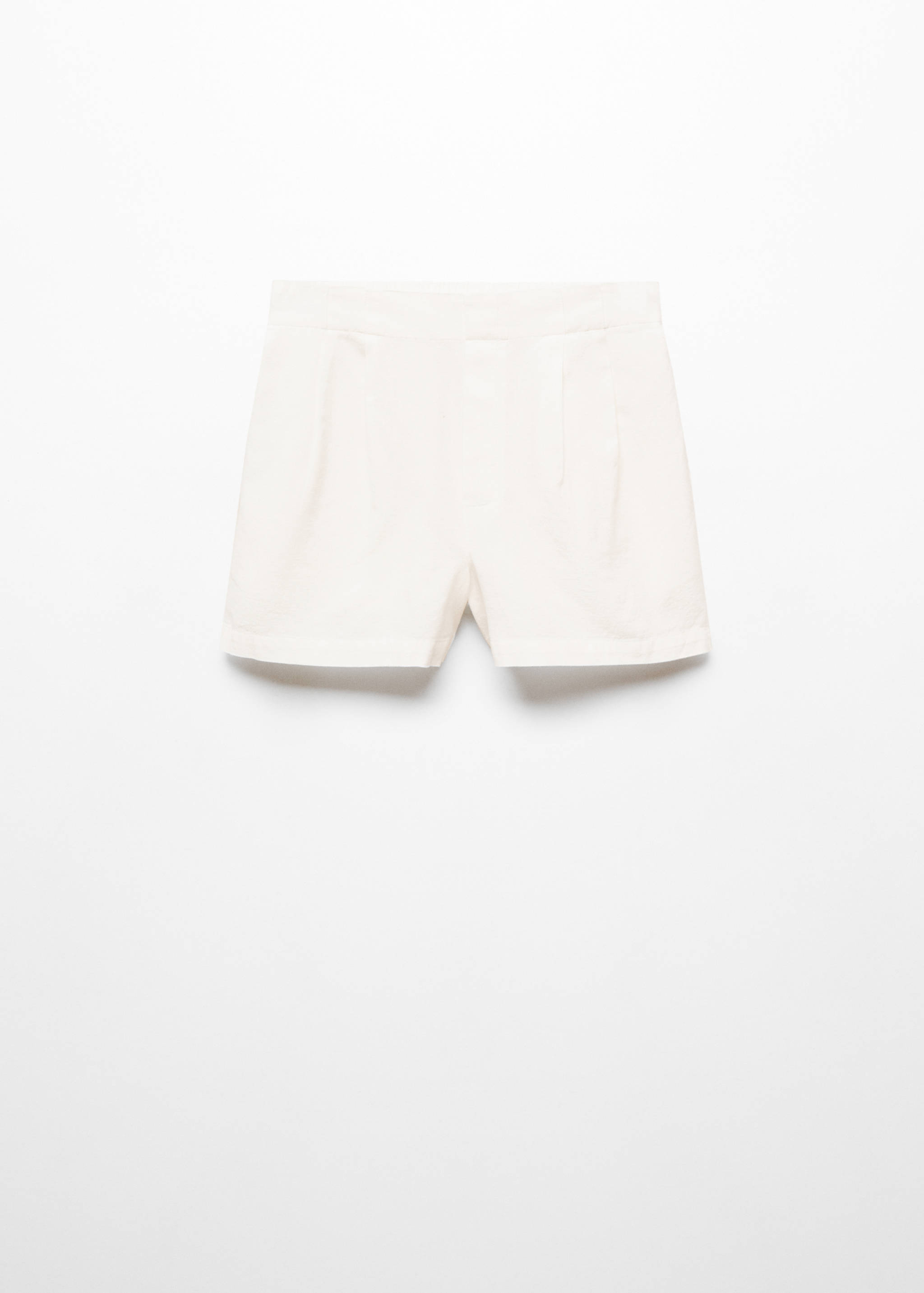 Pleated linen short - Article without model