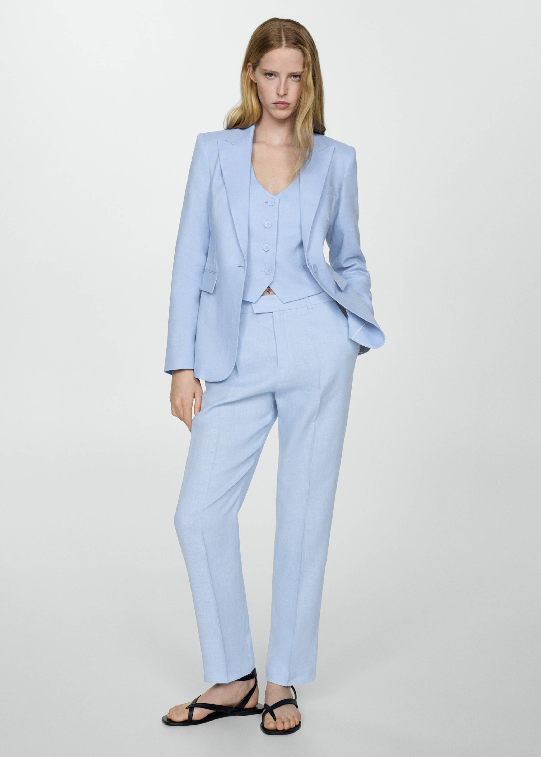 Linen suit trousers - General plane