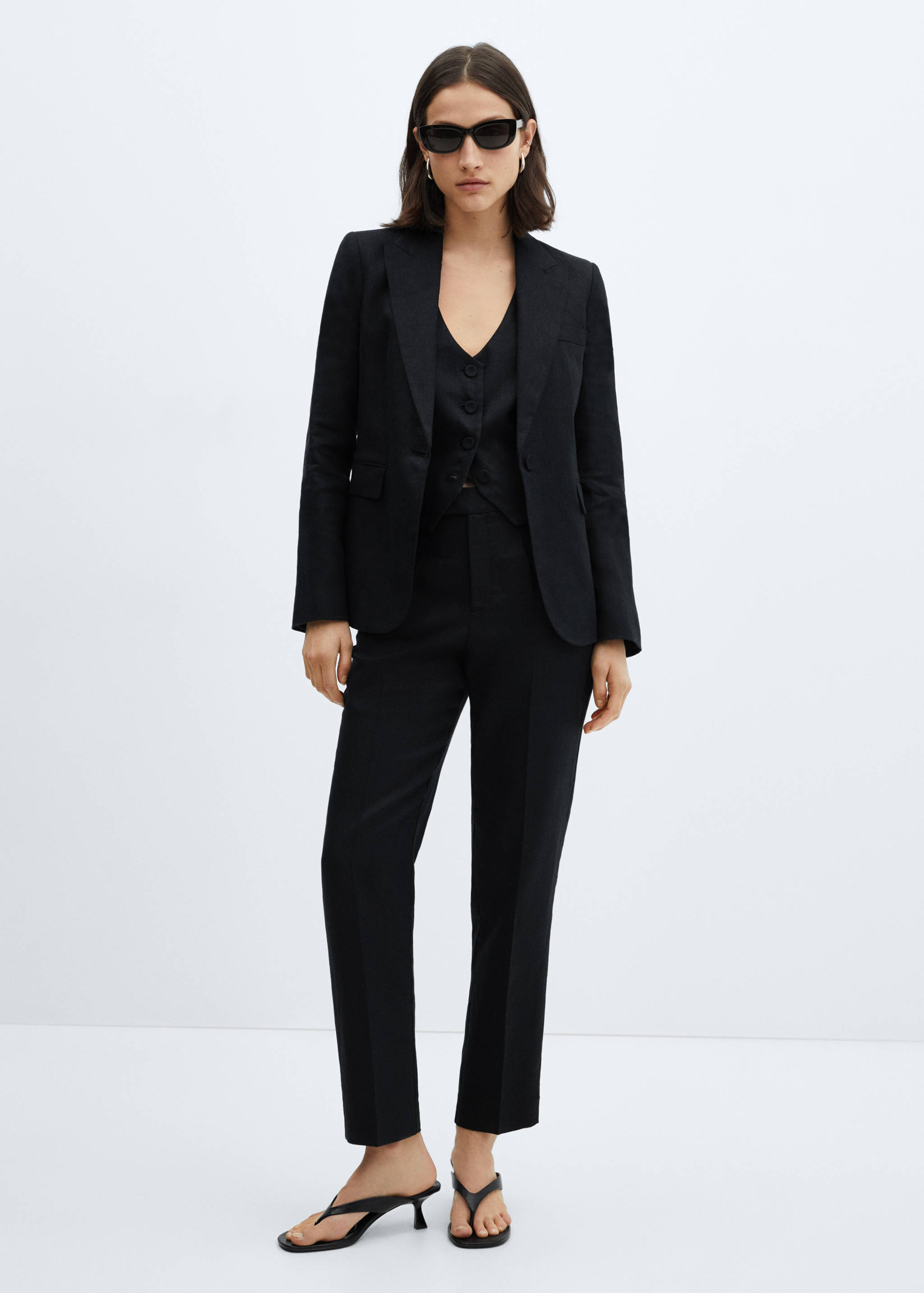 Linen suit trousers - General plane