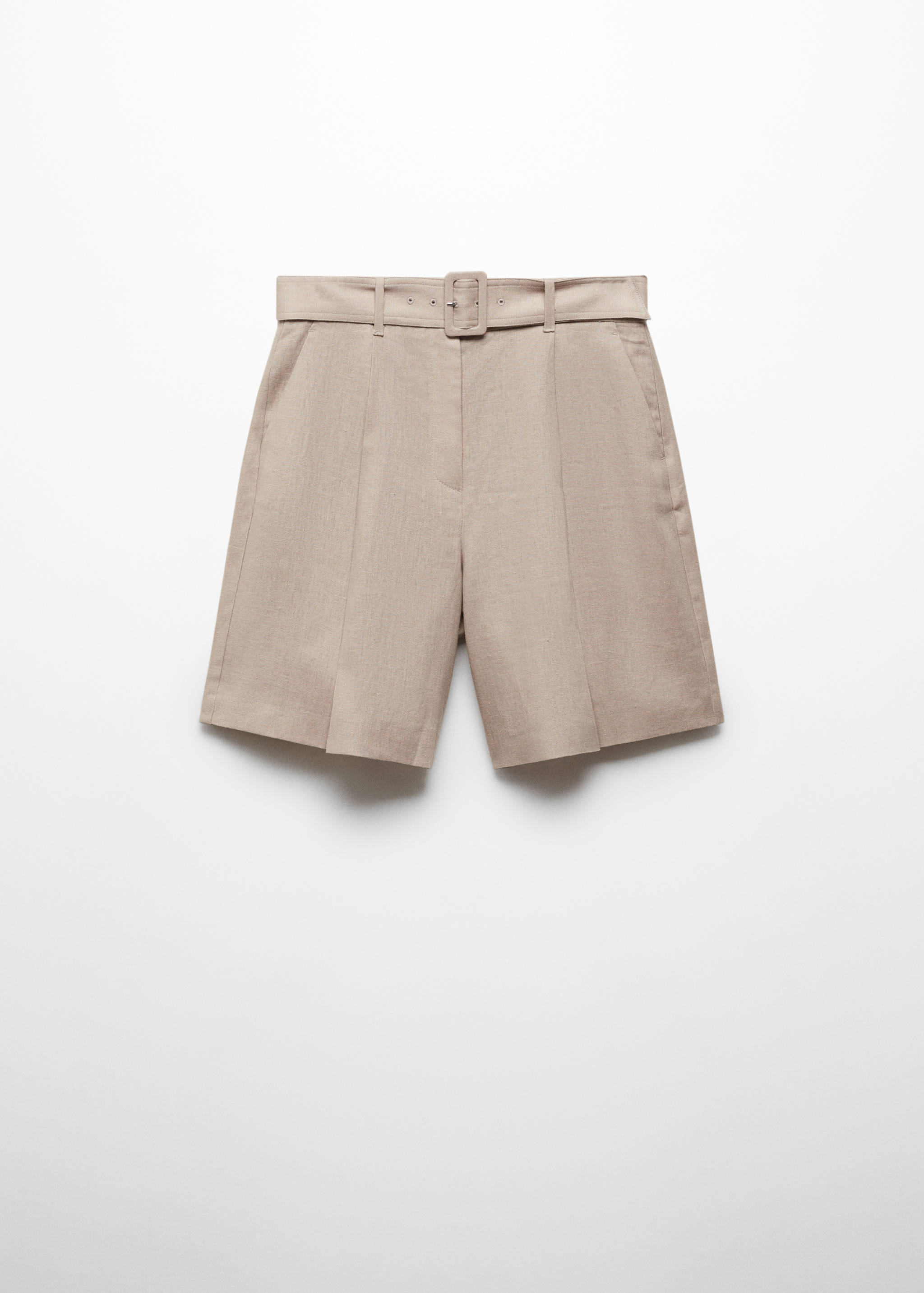Leinen-Bermudashorts mit Gürtel - Artikel ohne Model