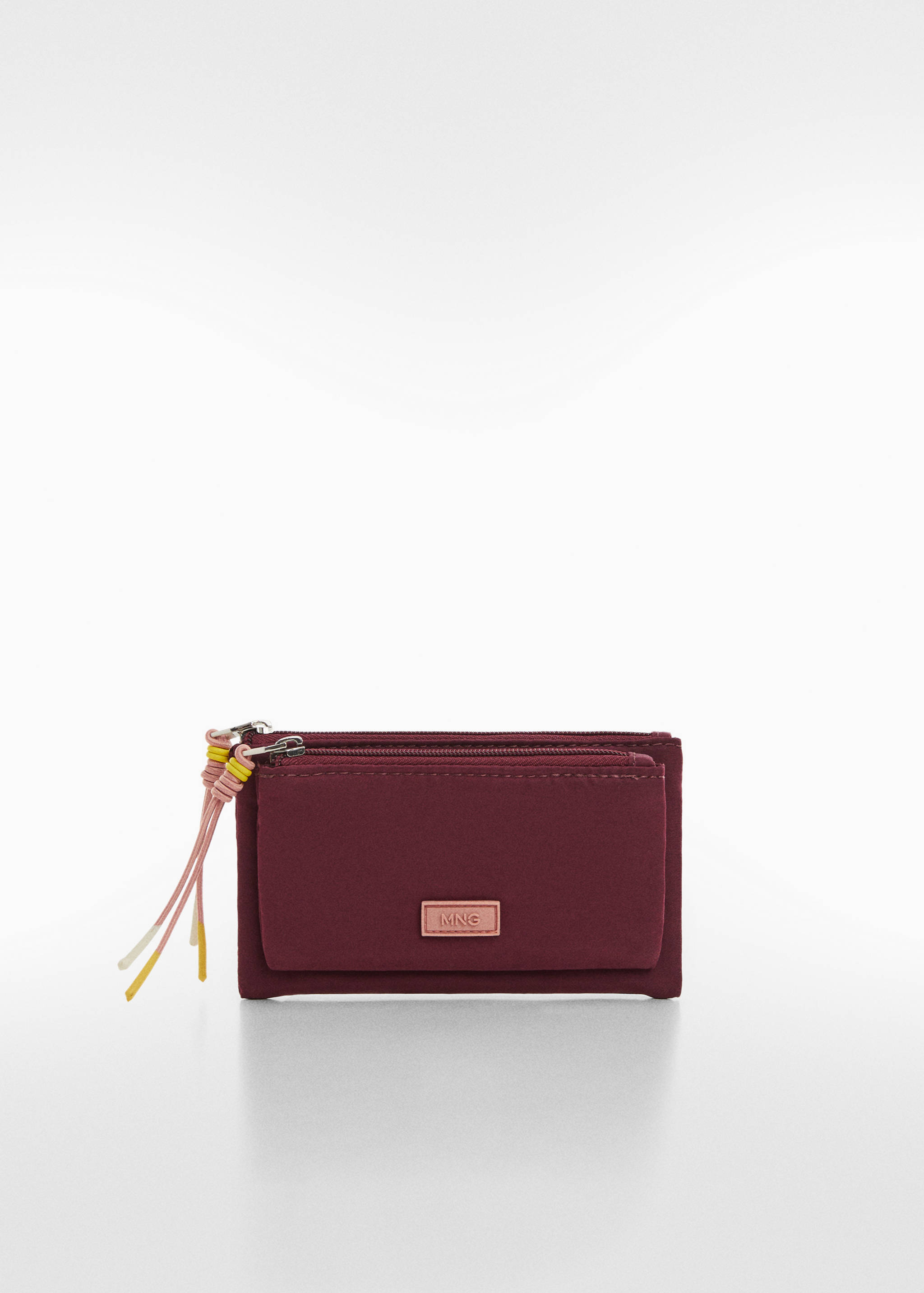 Double-compartment coin purse with logo - Article without model