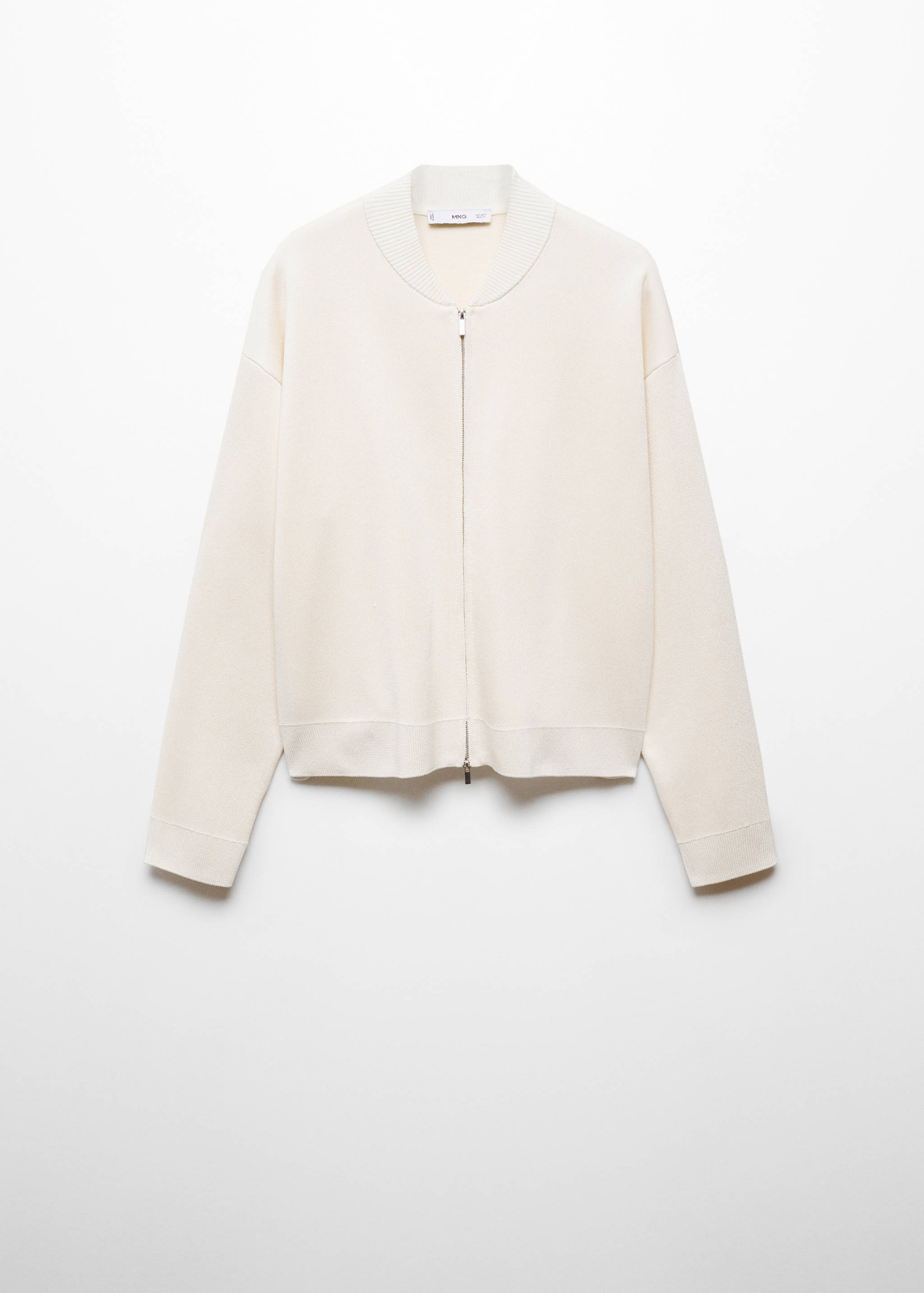 Zipped knit cardigan - Article without model