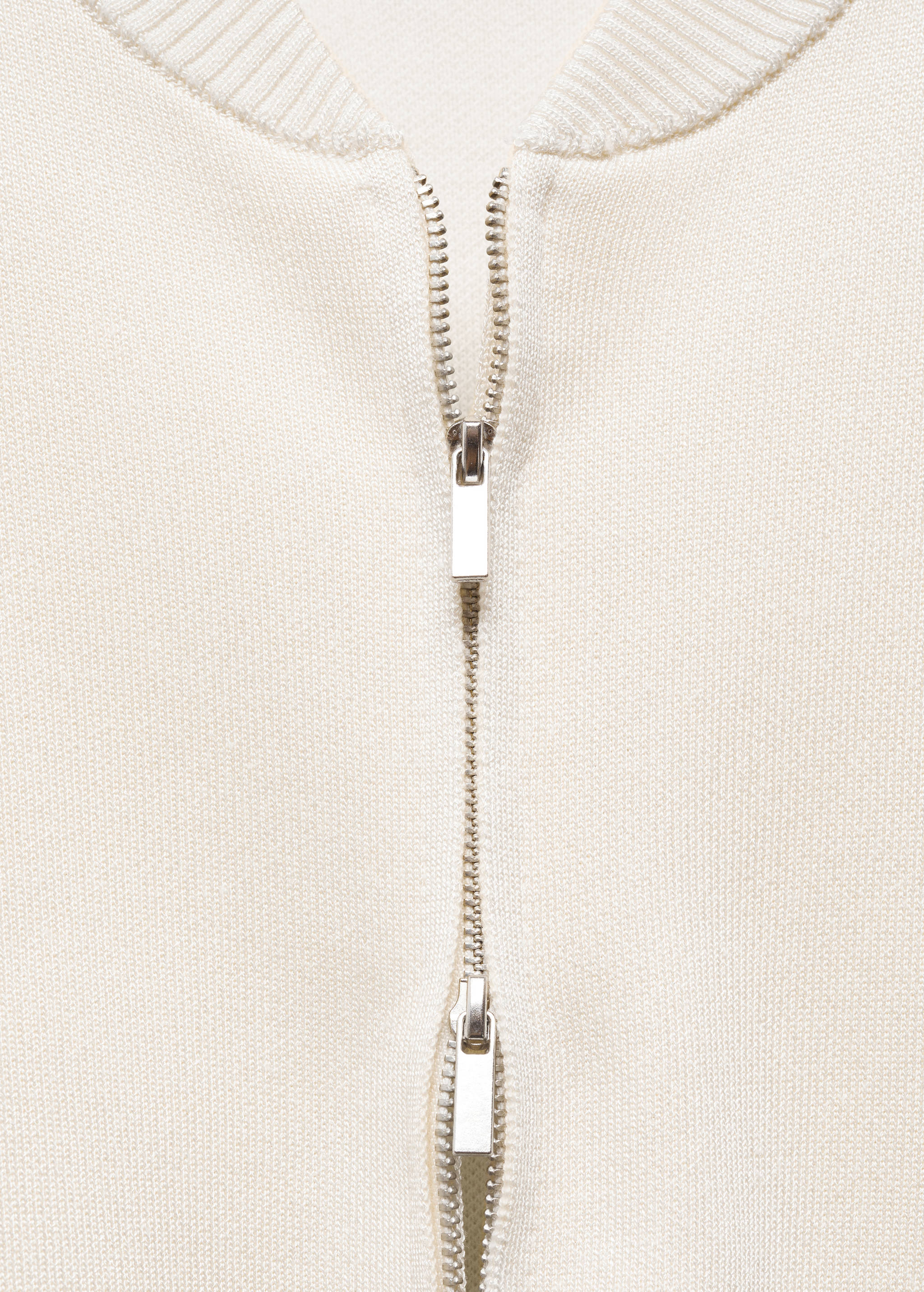 Zipped knit cardigan - Details of the article 8